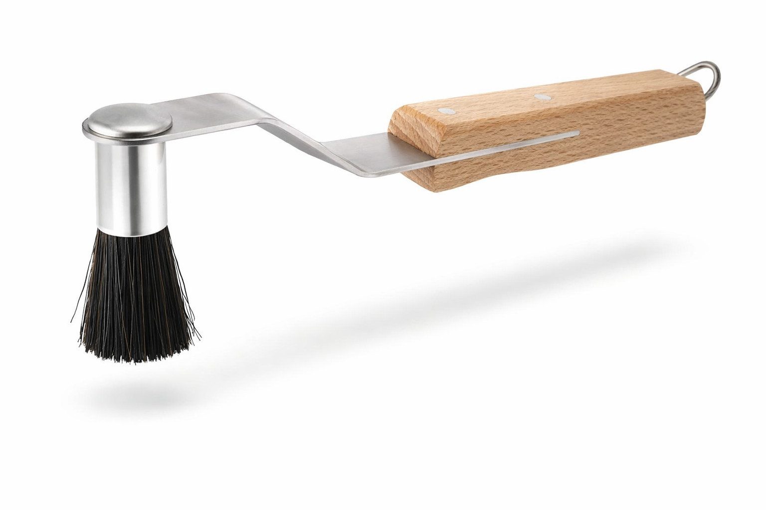 Bürstenhaus Redecker Espressolöffel Espressopinsel Buchenholz im 90 Grad Kaffeebürste Winkel