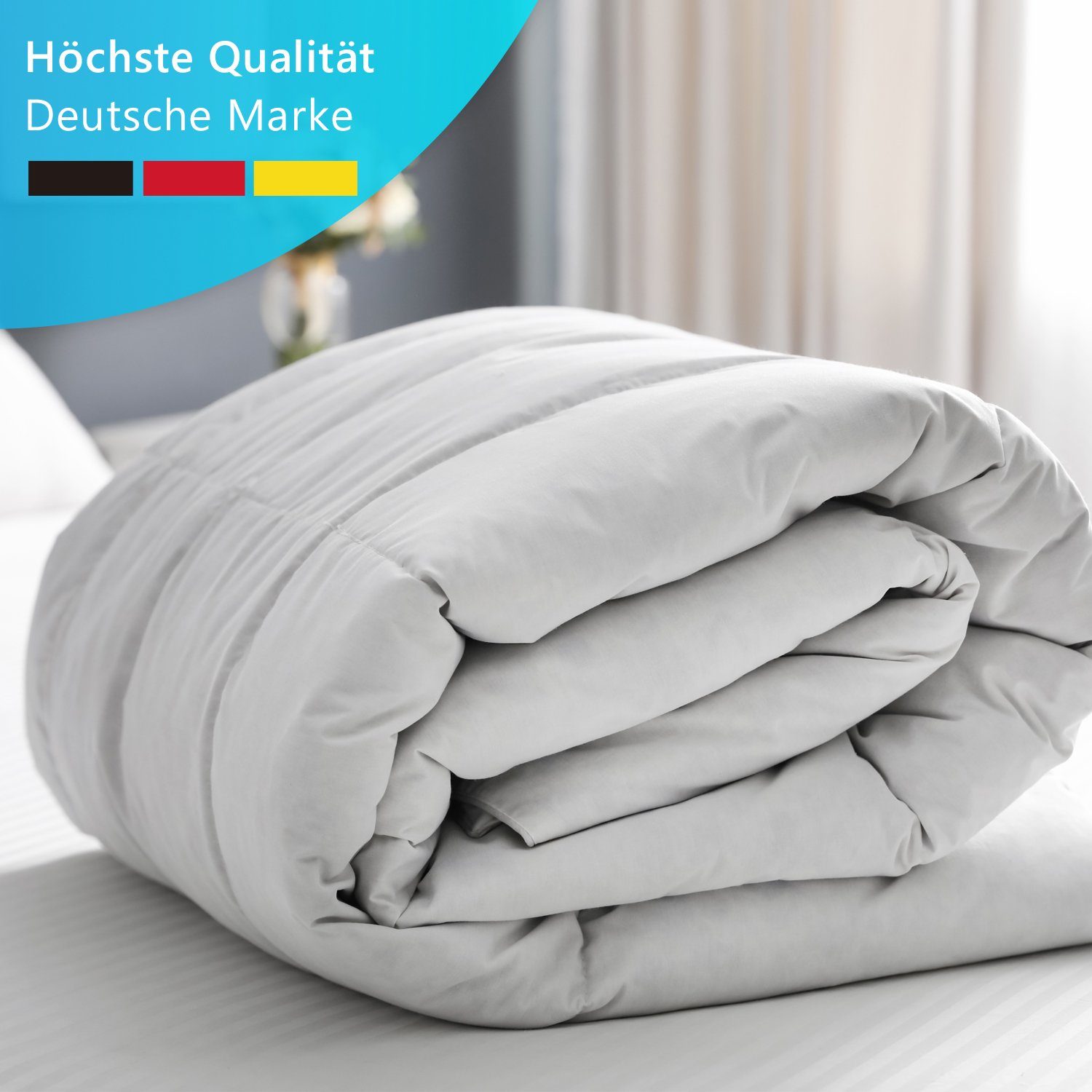 Bettdecke Hohlfaser, 4-Jahreszeiten AllYearComfy 4-Jahreszeitenbett 500g Steppdecke 700g, NYVI Füllung: Polyester Steppbett NYVI, 135x200 Mikrofaser, Bezug: / Vierjahreszeiten Bettdecke cm Polyester 4-Jahreszeitenbett,