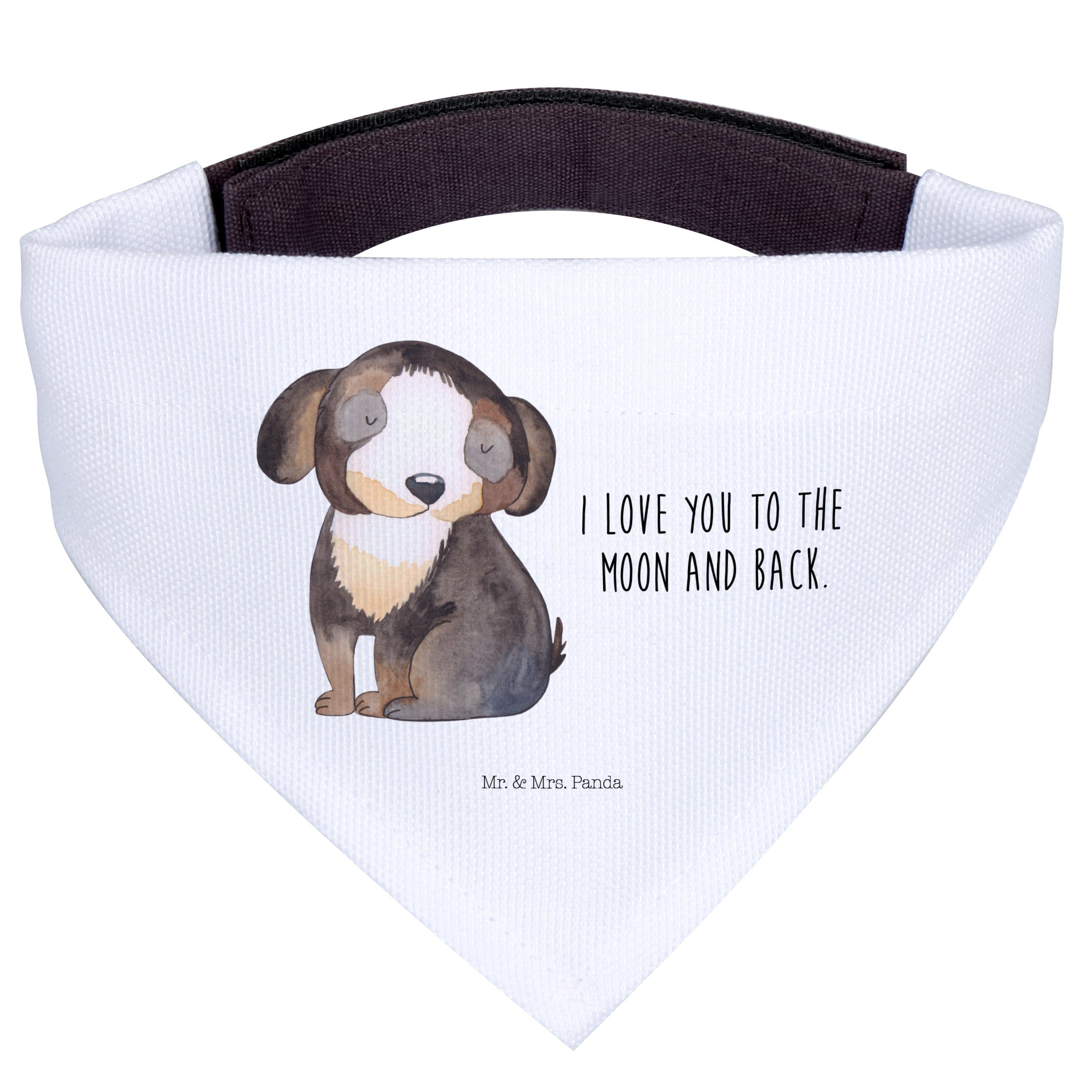 Mr. & Mrs. Panda Hundefliege Hund Entspannen, Halstuch Hund, Weiß, Hundehalstuch, Süß, Sprüche, Hu, Polyester, Hunde Halstuch Dreieckstuch Hund Hund Halstuch