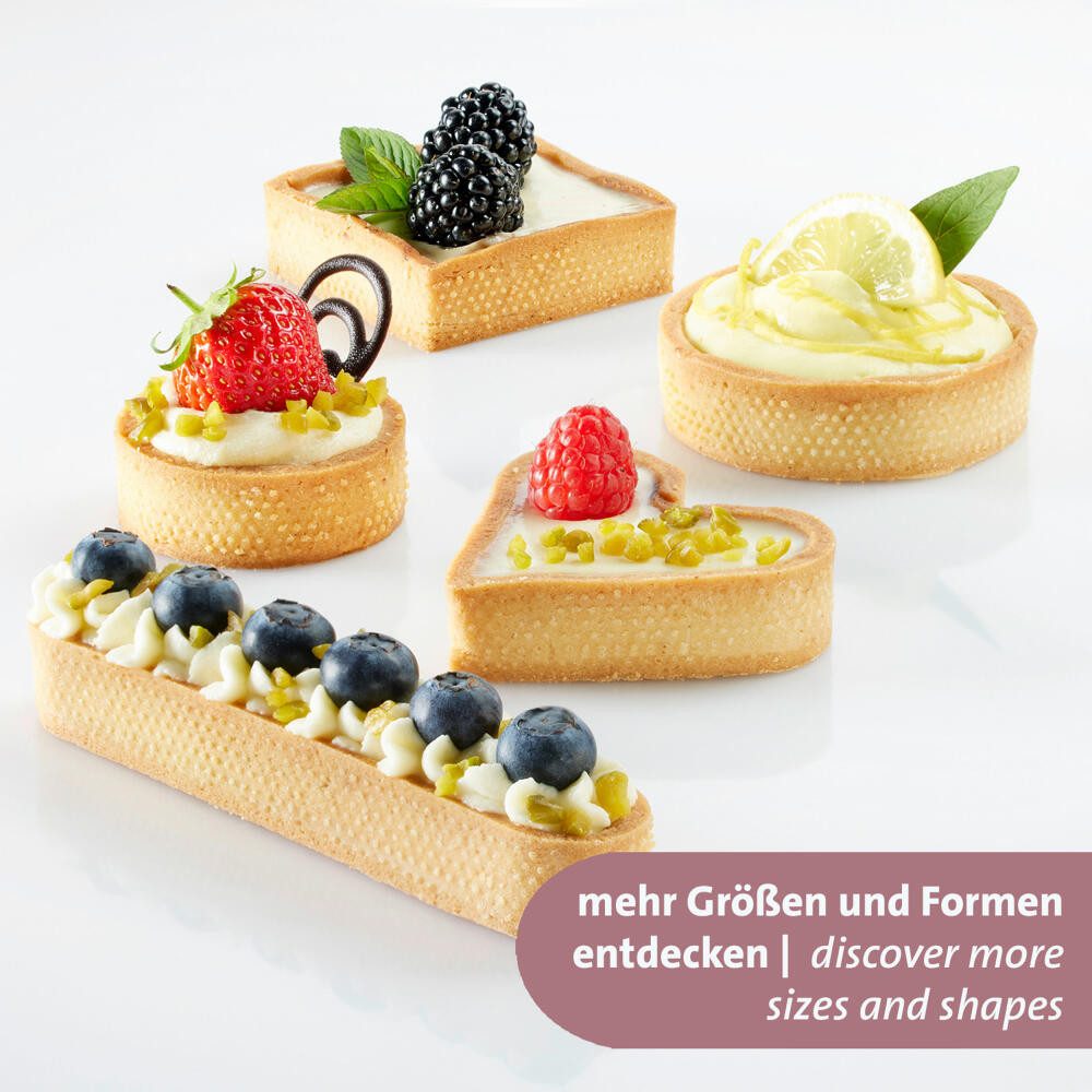 WESTMARK Tarteform Tartelette-Rahmen 4 Stk. – Perfekte Tarte- und Quicheformen, Ø 8 cm