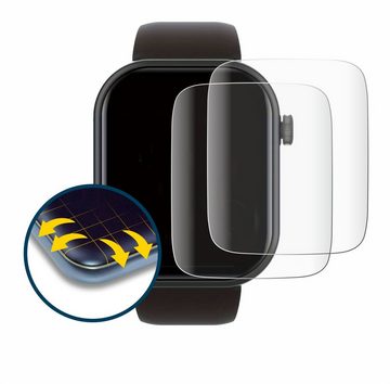 BROTECT Full-Screen Schutzfolie für Smartwatch IDW13 1.8", Displayschutzfolie, 2 Stück, 3D Curved klar