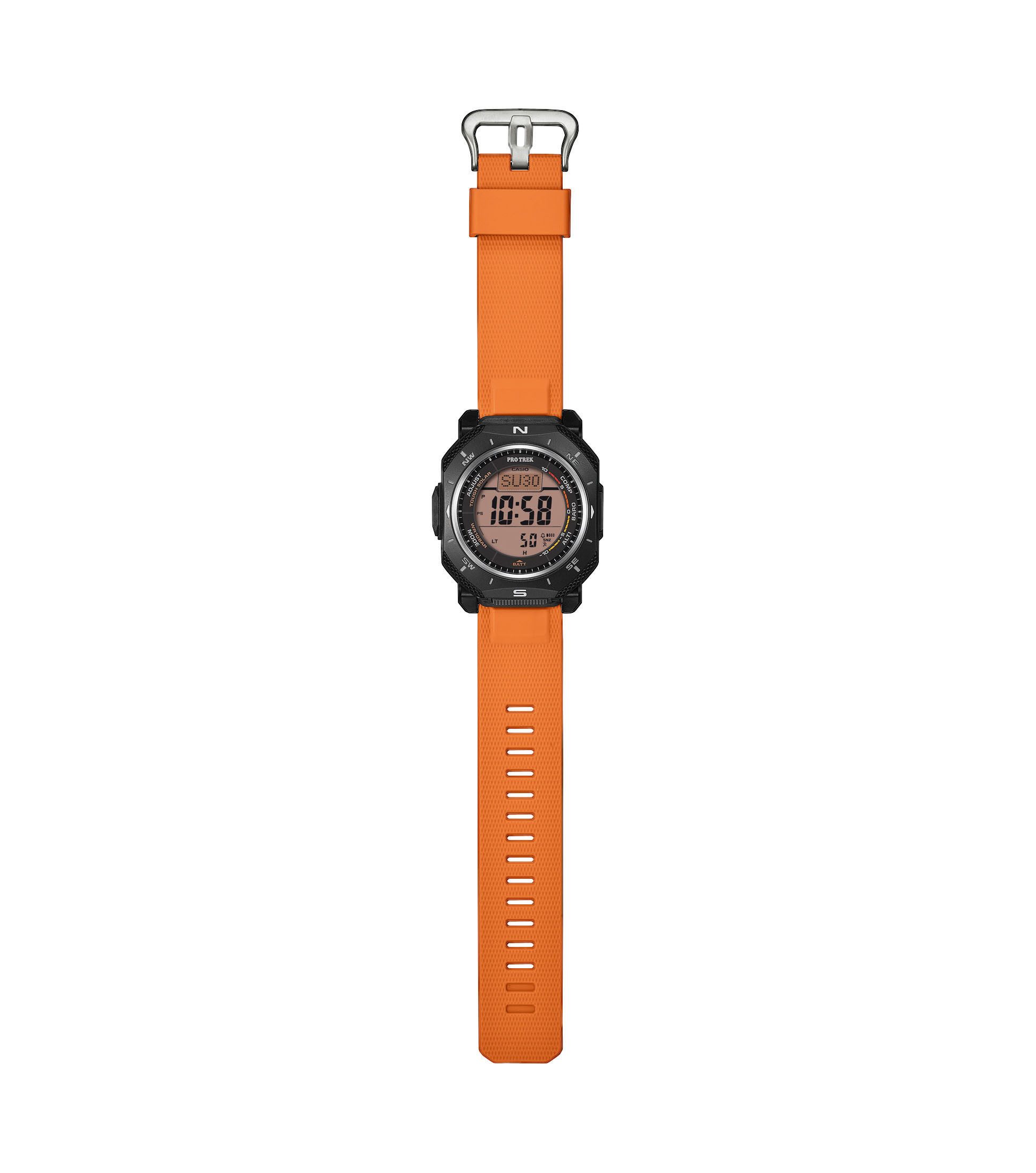 CASIO PRO TREK Multifunktionsuhr PRG-69-4ER, Armbanduhr, Herrenuhr, digital, automatischer Kalender, Thermometer