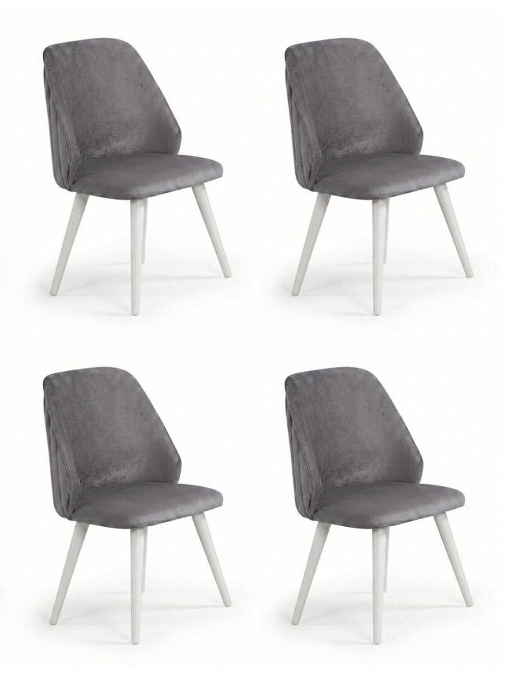 Esszimmerstuhl Moderne graue Esszimmerstühle im 4er-Set – bequem und stilvoll