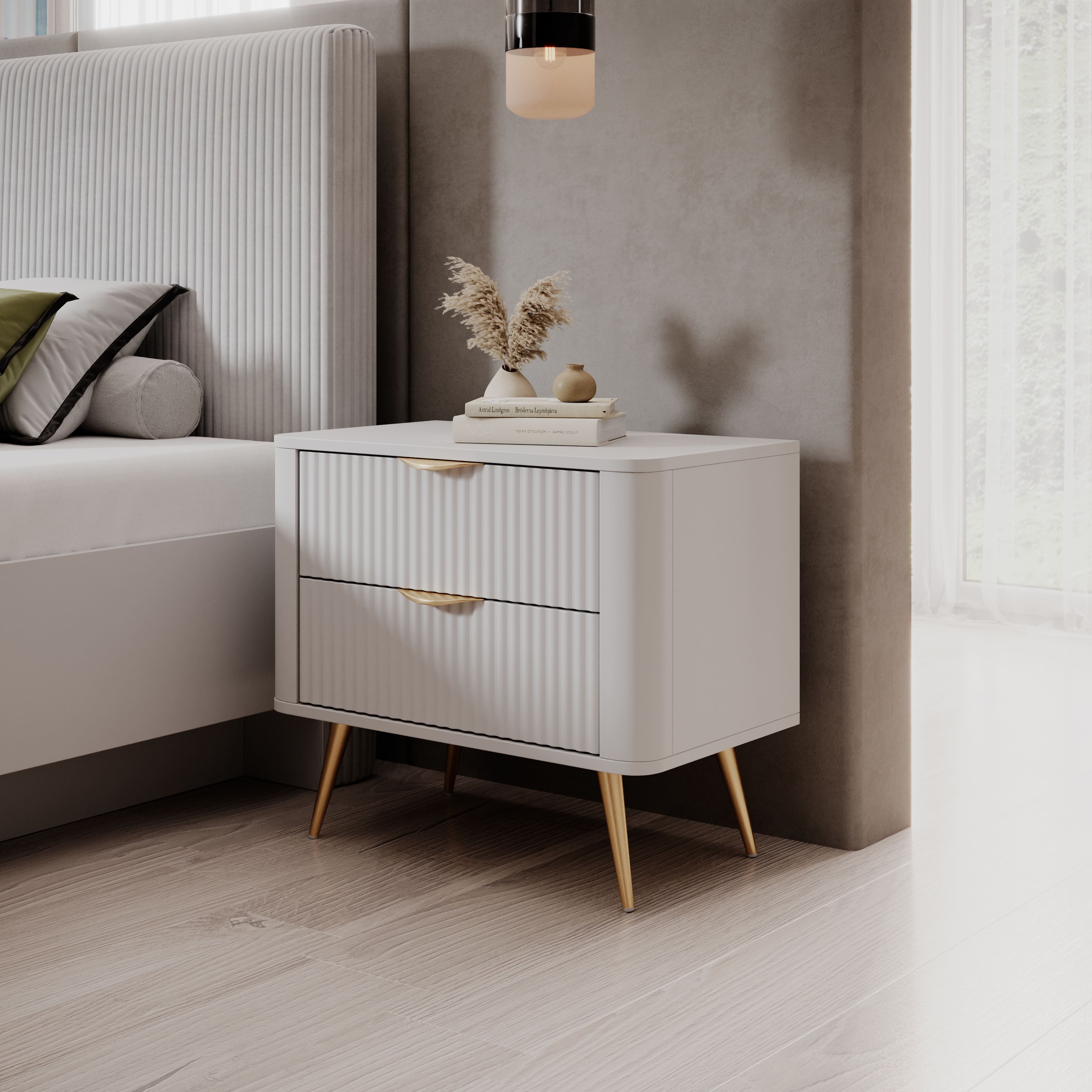 MOEBLO Nachttisch Pholx G (2-St), (BxHxT):63x55x38 cm günstig online kaufen