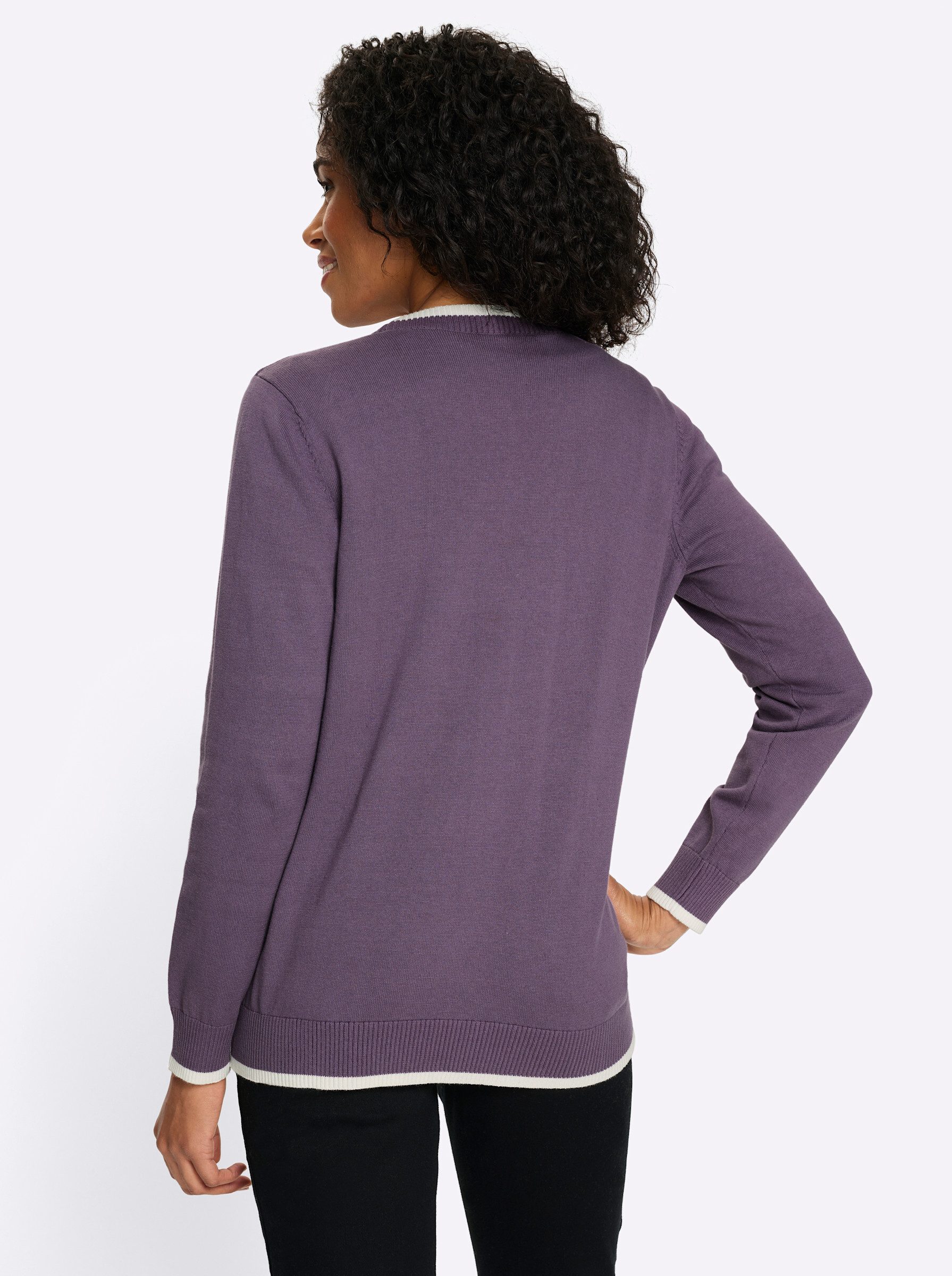 Sieh an! Strickjacke Strickjacke Langarm Jersey günstig online kaufen