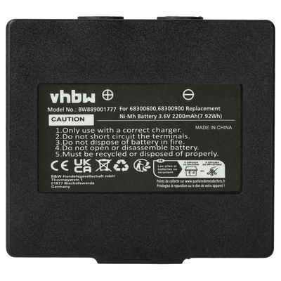 vhbw kompatibel mit Hetronic HET300, HT-01, FBH300, CS 434 Akku NiMH 2200 mAh (3,6 V)