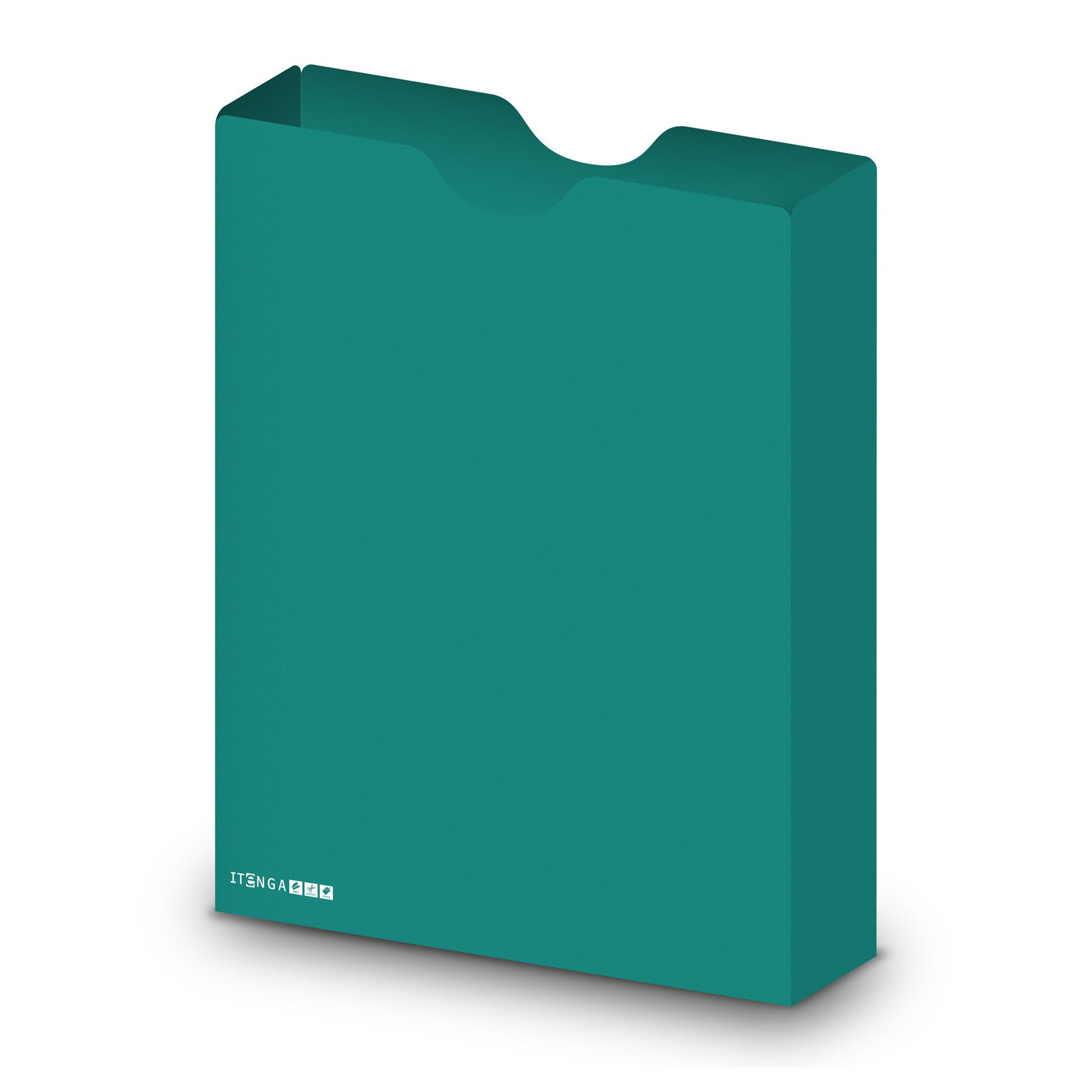 itenga Organisationsmappe itenga Heftbox DIN A4 Hochformat aus PP Kunststoff TÜRKIS