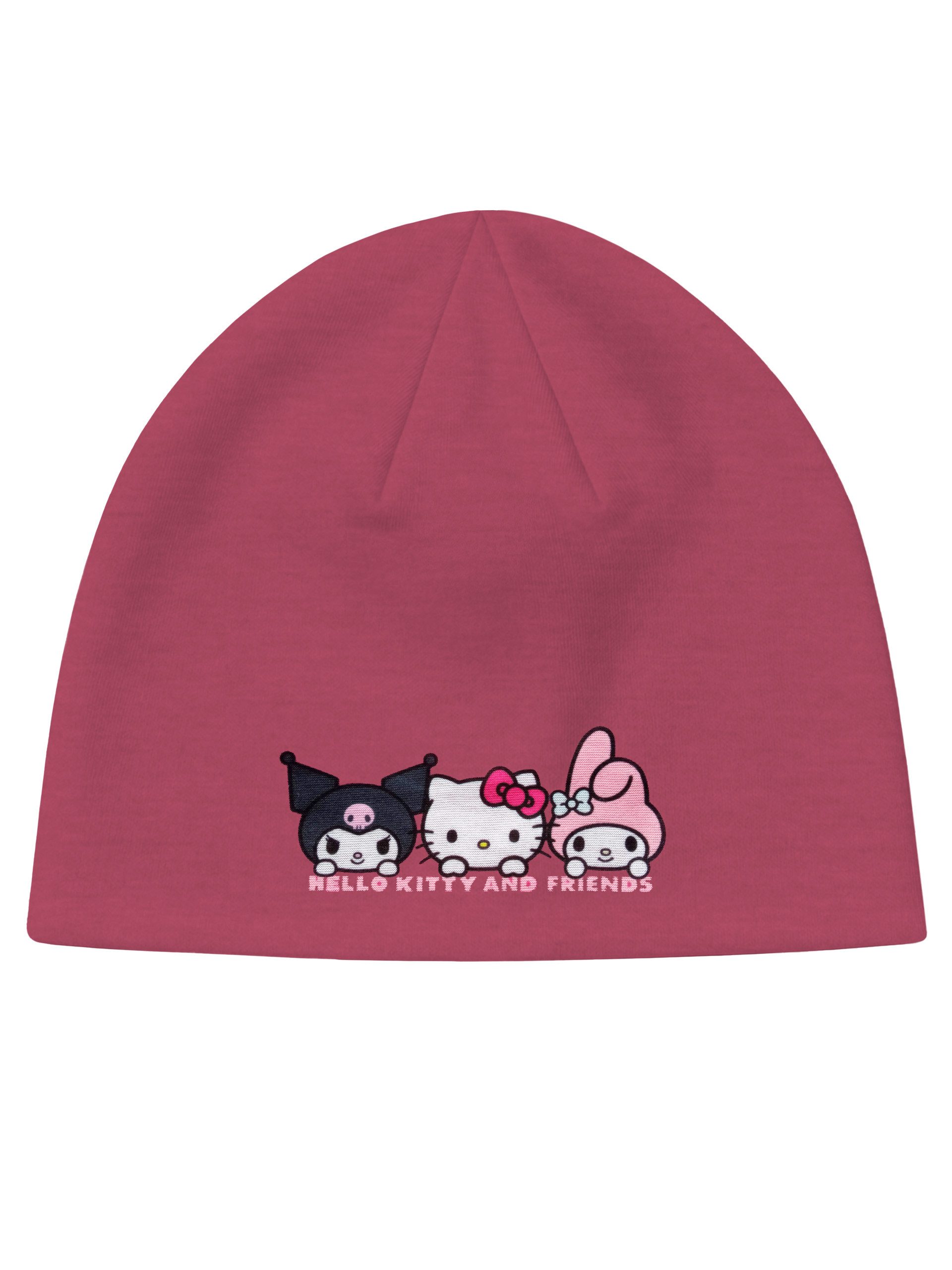 United Labels® Strickmütze Hello Kitty Beanie Friends Übergangsmütze Mütze