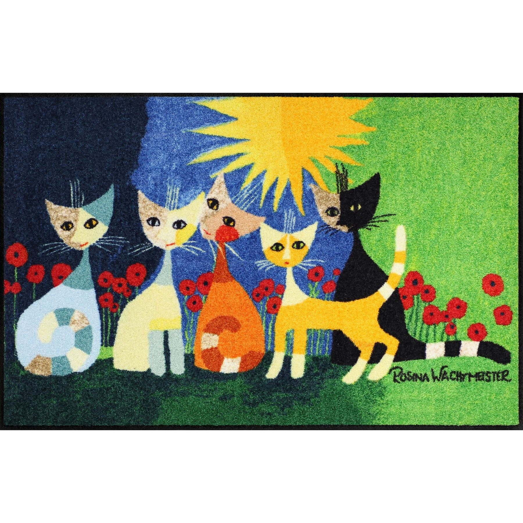 Salonloewe Fußmatte Fußmatte 75x120 Rosina Wachtmeister Una bella compagnia, Eingangsmatte groß, Höhe: 750 mm