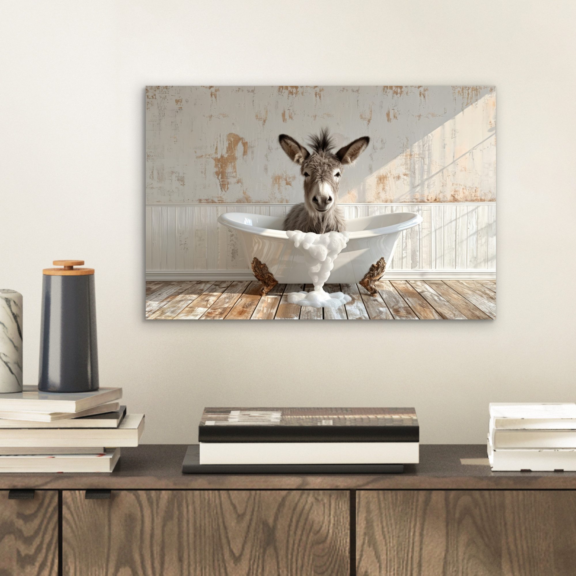MuchoWow Metallbild Esel - Tiere - günstig online kaufen