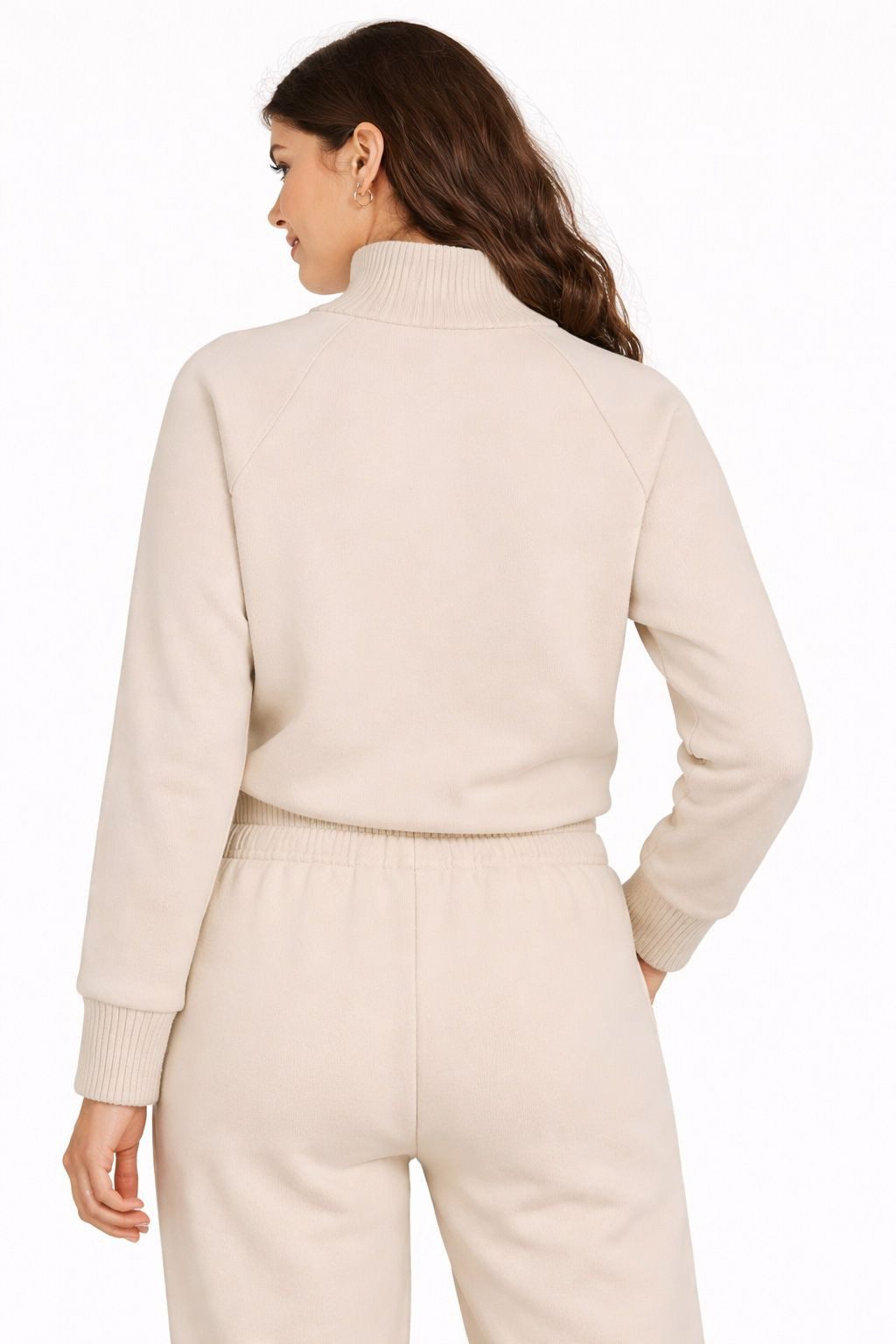 YAYA Sweatshirt Pullover mit Strickkragen
