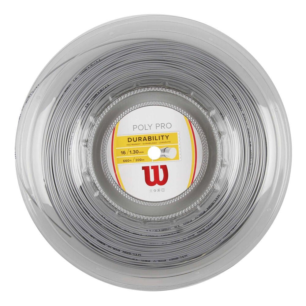 Tennissaite Poly Pro 200m silber