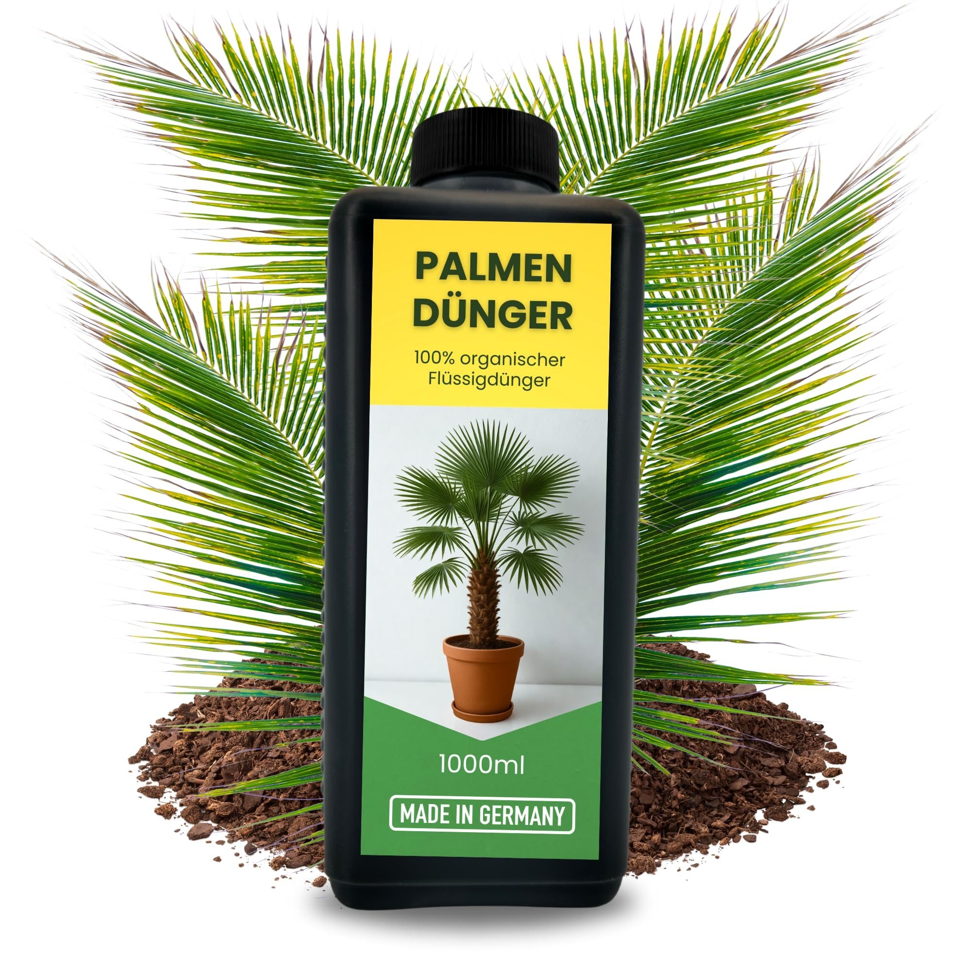 TronicXL Spezialdünger Hanfpalmendünger 1L Hanfpalme Dünger Palmendünger Flüssigdünger, Flüssigdünger, 1-St., für drinen und draußen Außen Pflanzendünger