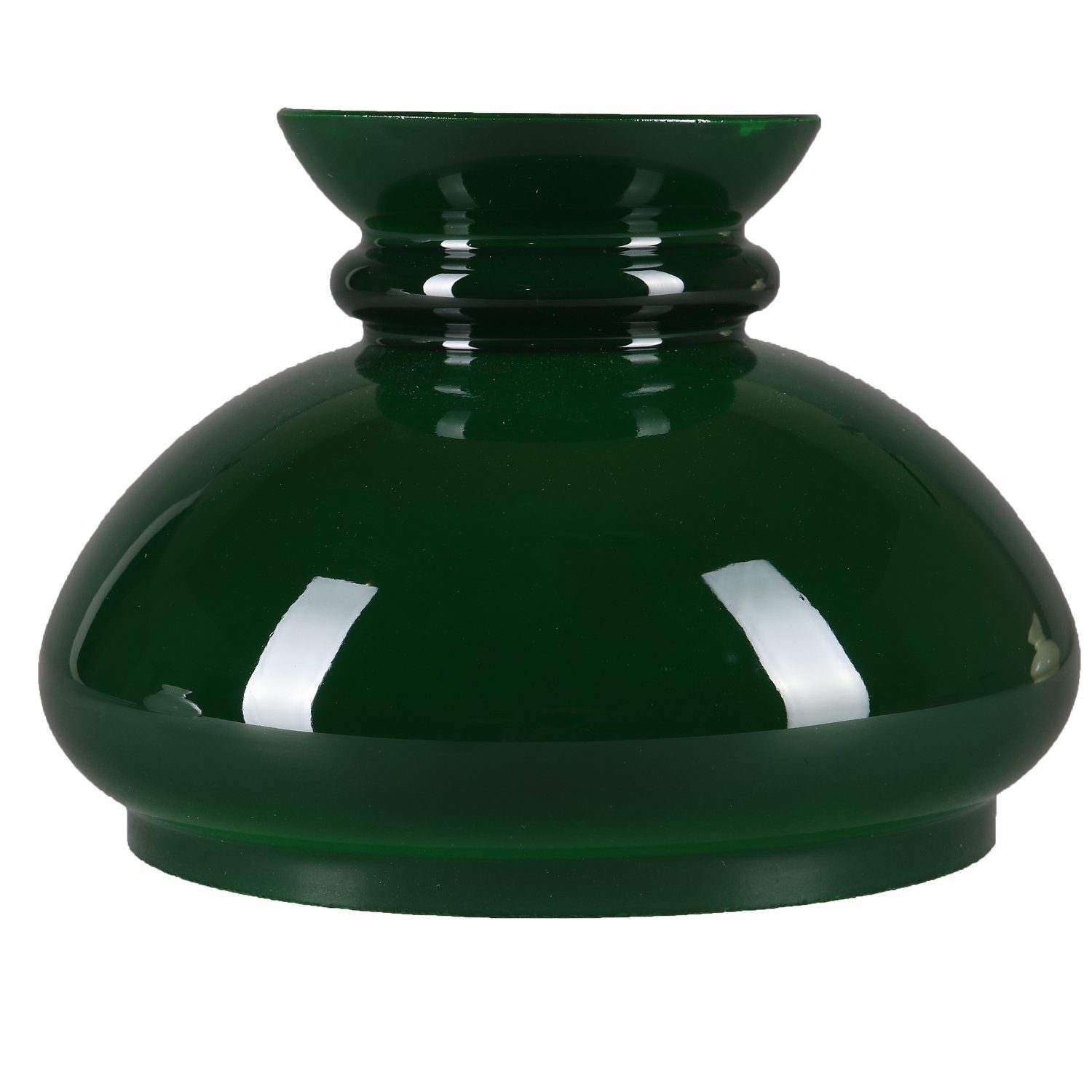 Home4Living Lampenschirm Lampenglas Petroleumglas Ersatzglas grün Ø 141mm glanz, Dekorativ