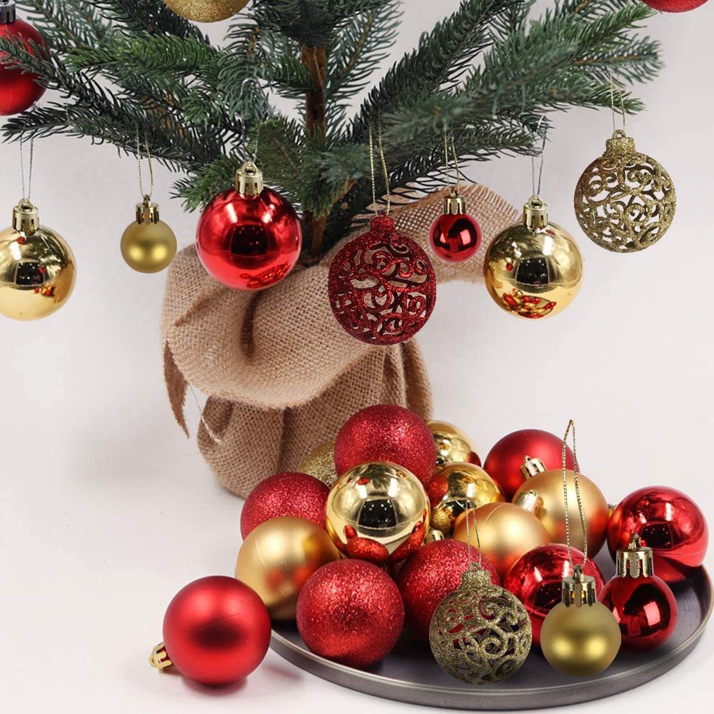 BIGTREE Weihnachtsbaumkugel Weihnachtsbaumkugel Set, Weihnachtskugeln günstig online kaufen