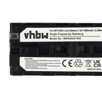 vhbw kompatibel mit Blaupunkt F9, CC-R900H, ERC884 Kamera-Akku Li-Ion 1800 mAh (7,2 V)