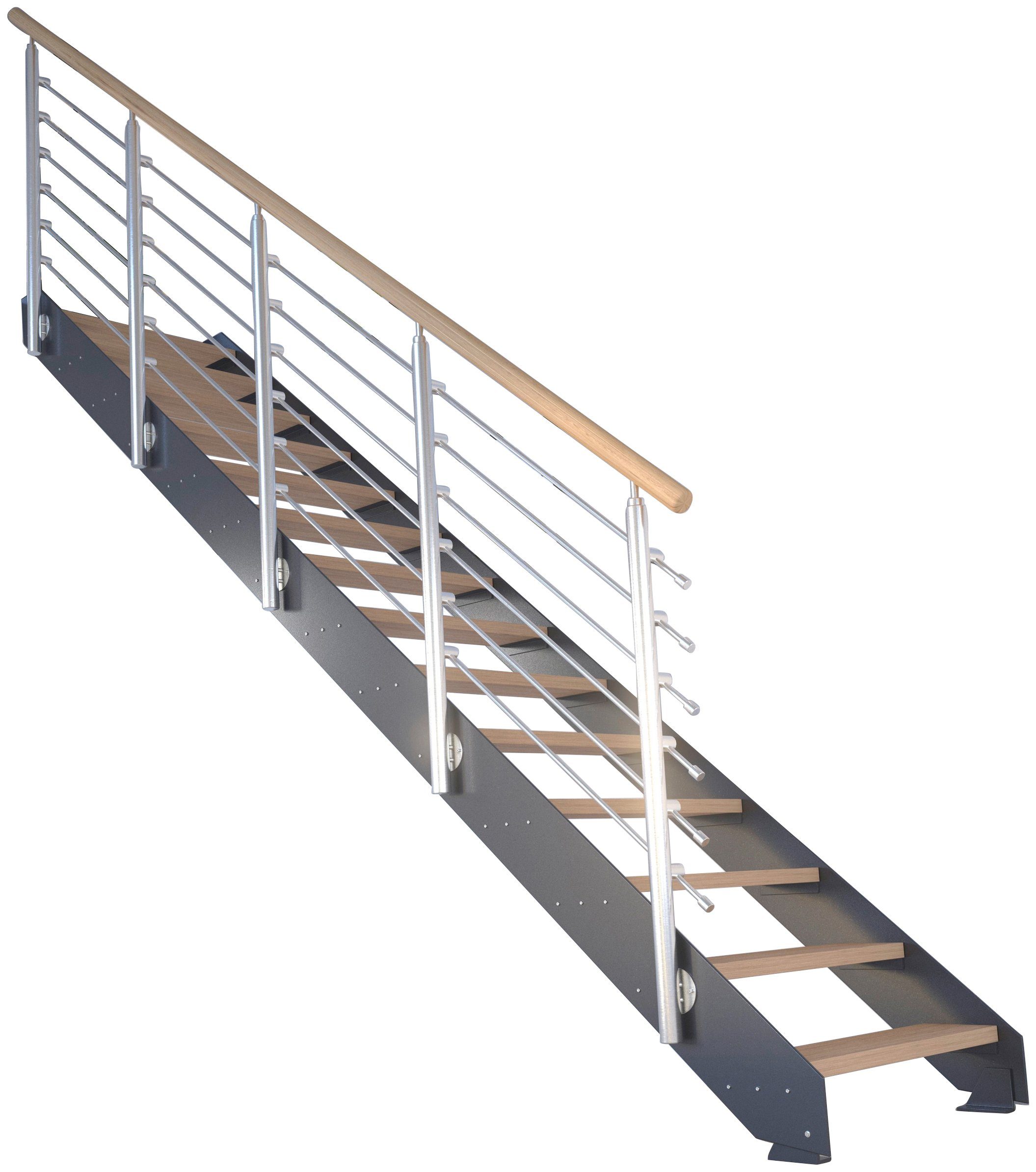 Starwood Systemtreppe Design, Geteilte Stufen Kos, offen