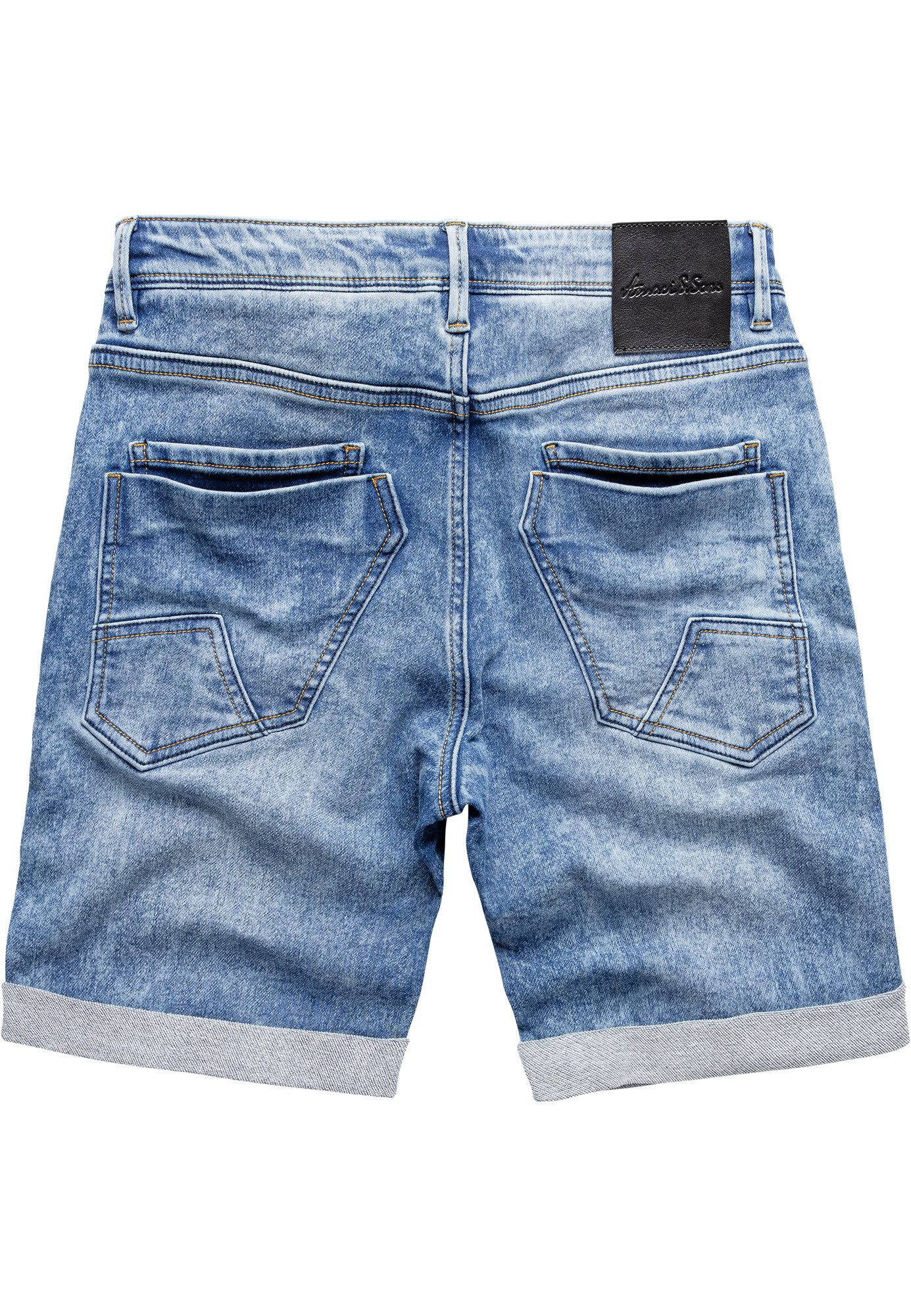 Amaci&Sons Jeansshorts NILES Jeansshorts Herren Bermuda Jeans Short Hose Re günstig online kaufen