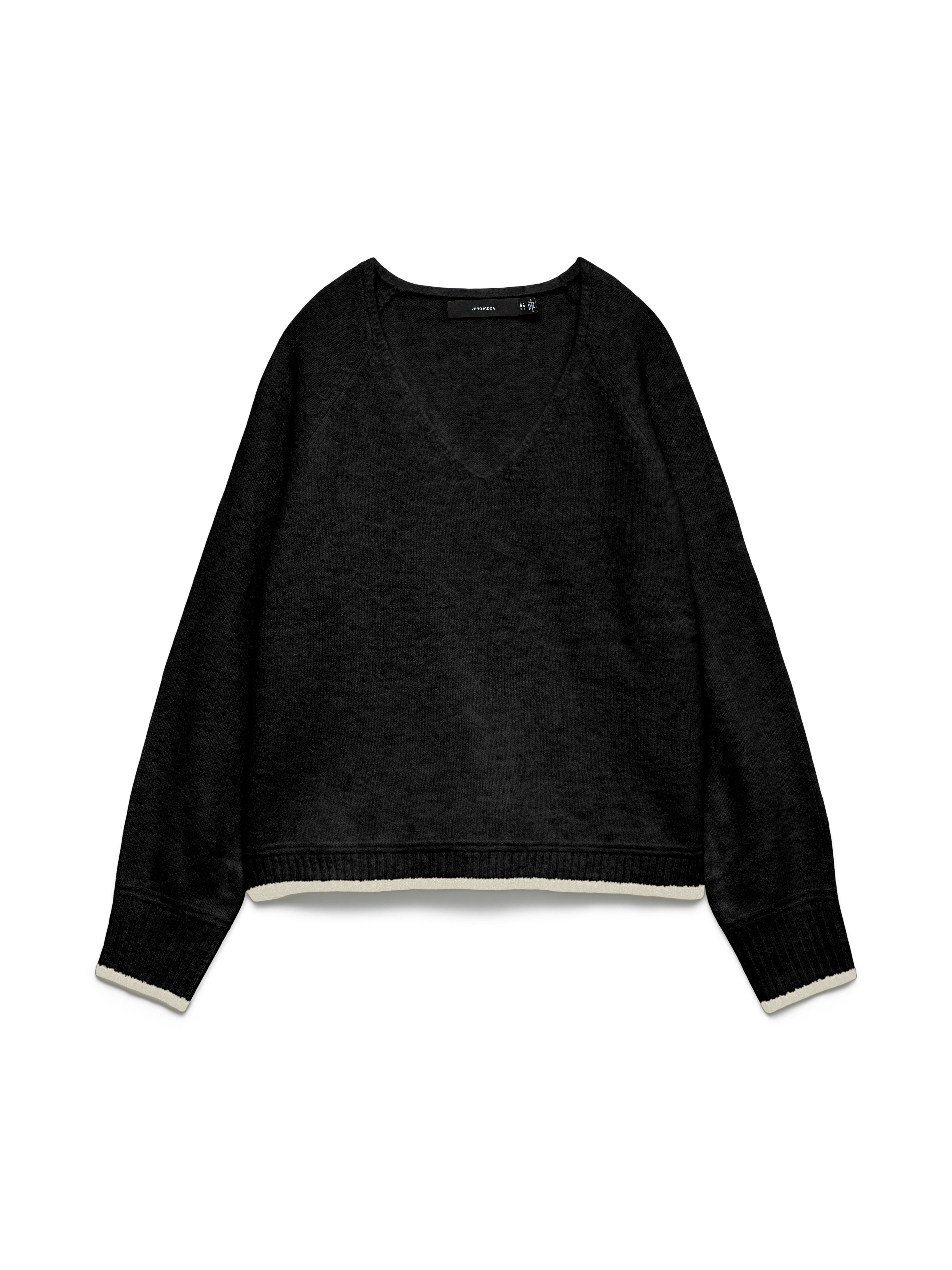 Vero Moda Strickpullover VMAQUARIUS LS V-NECK RAGLAN PULLOVER BF günstig online kaufen