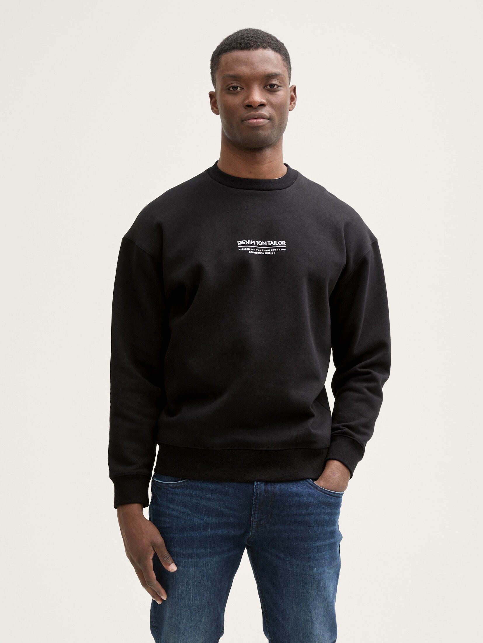 TOM TAILOR Denim Sweatshirt mit Logo günstig online kaufen