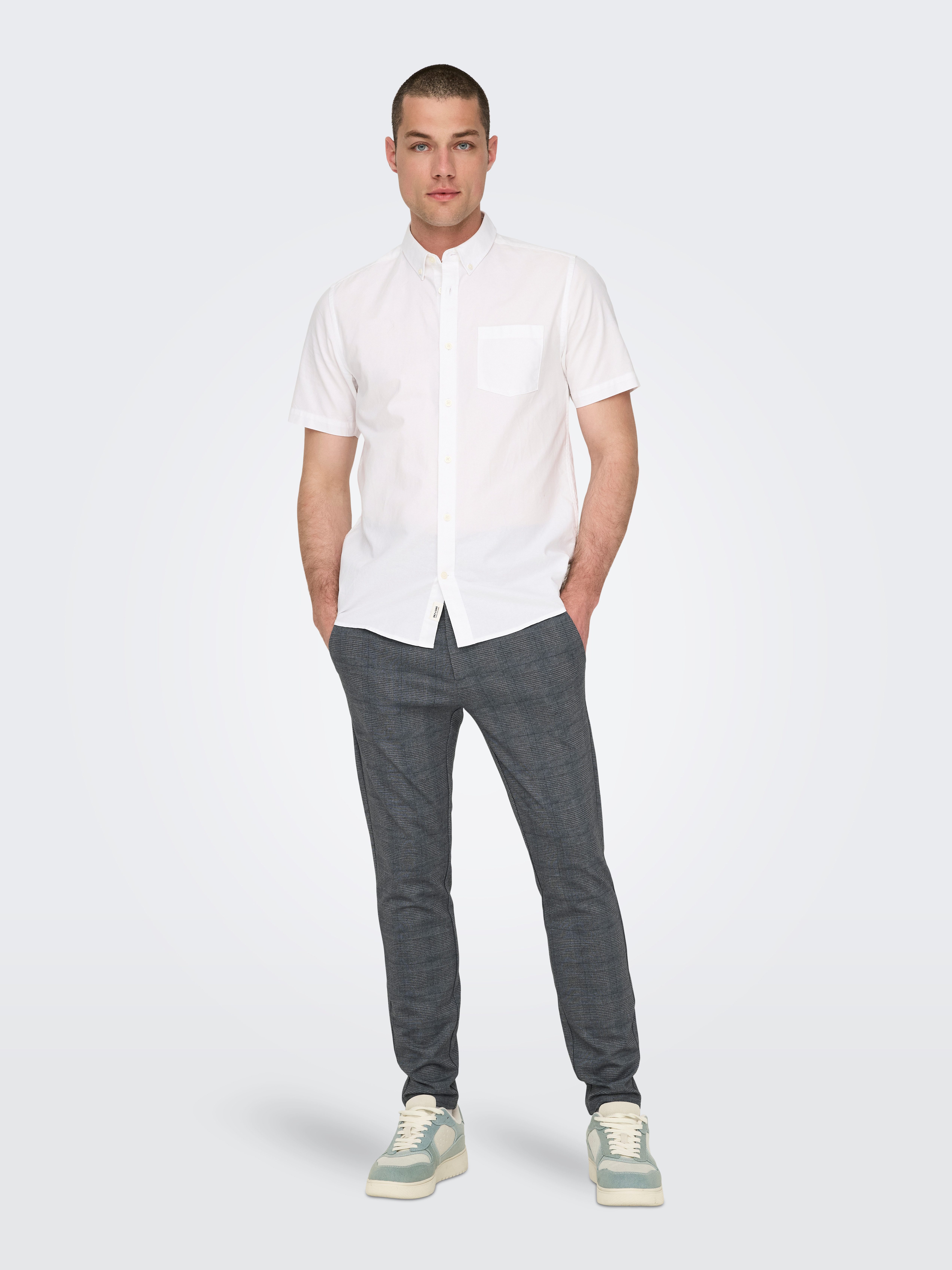 ONLY & SONS Chinohose ONSMARK SLIM CHECK 020919 PANT NOOS
