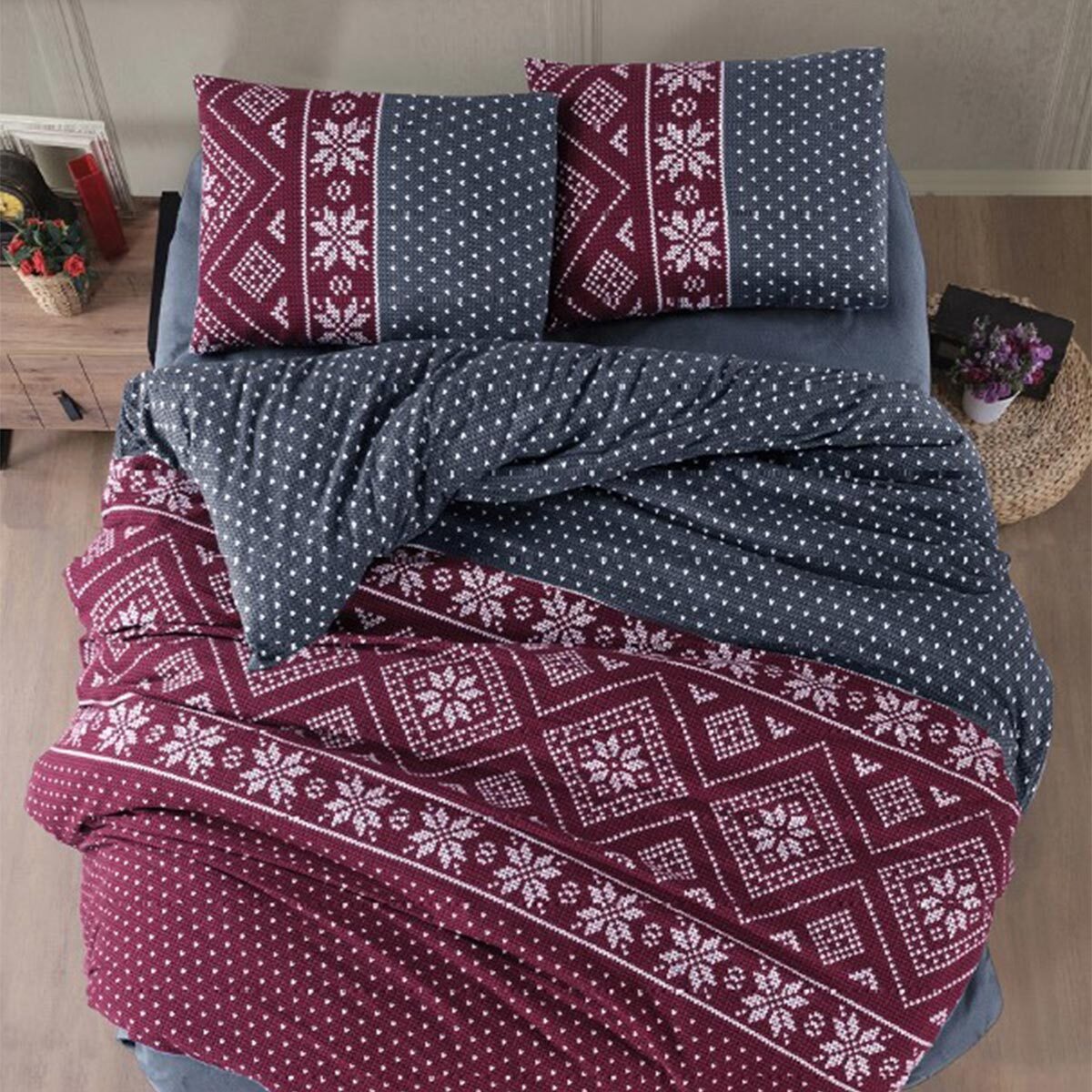 TRAUMSCHLAF Bettwäsche Nordic, Flanell, 2 teilig, günstig online kaufen