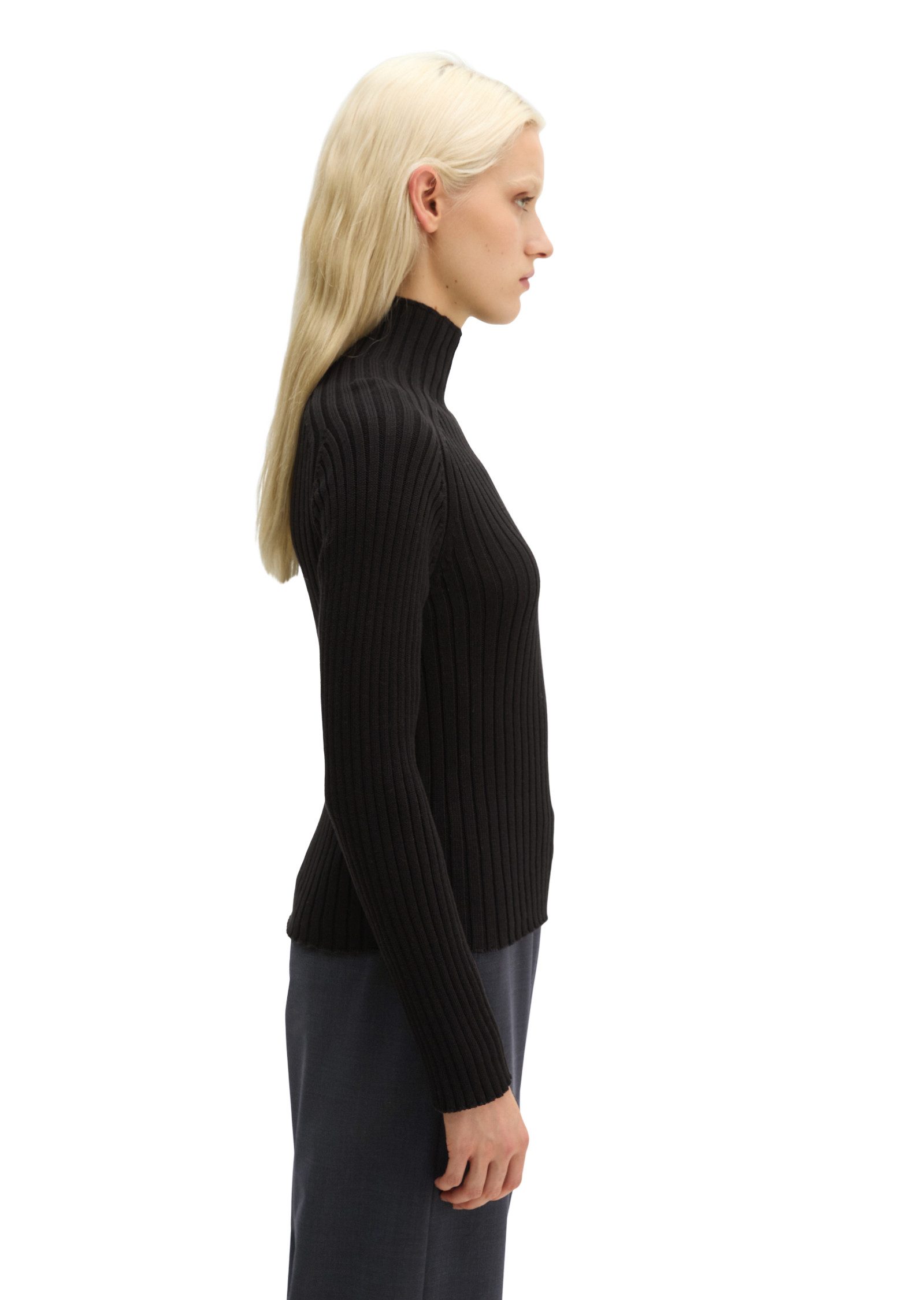 Marc O'Polo Stehkragenpullover aus Heavy Weight Cotton – Bild 2 von 5