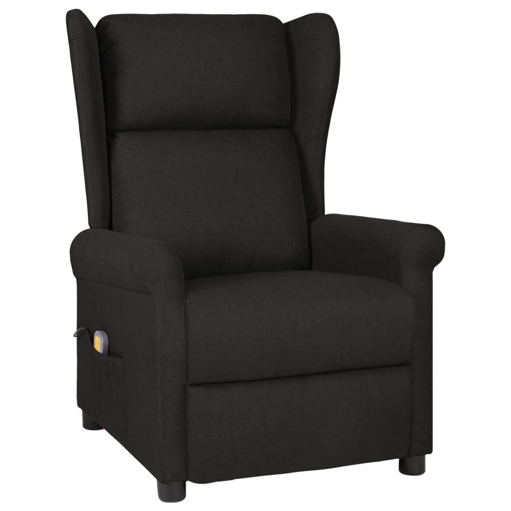 vidaXL Massagesessel Massagesessel Schwarz Stoff (1-St)