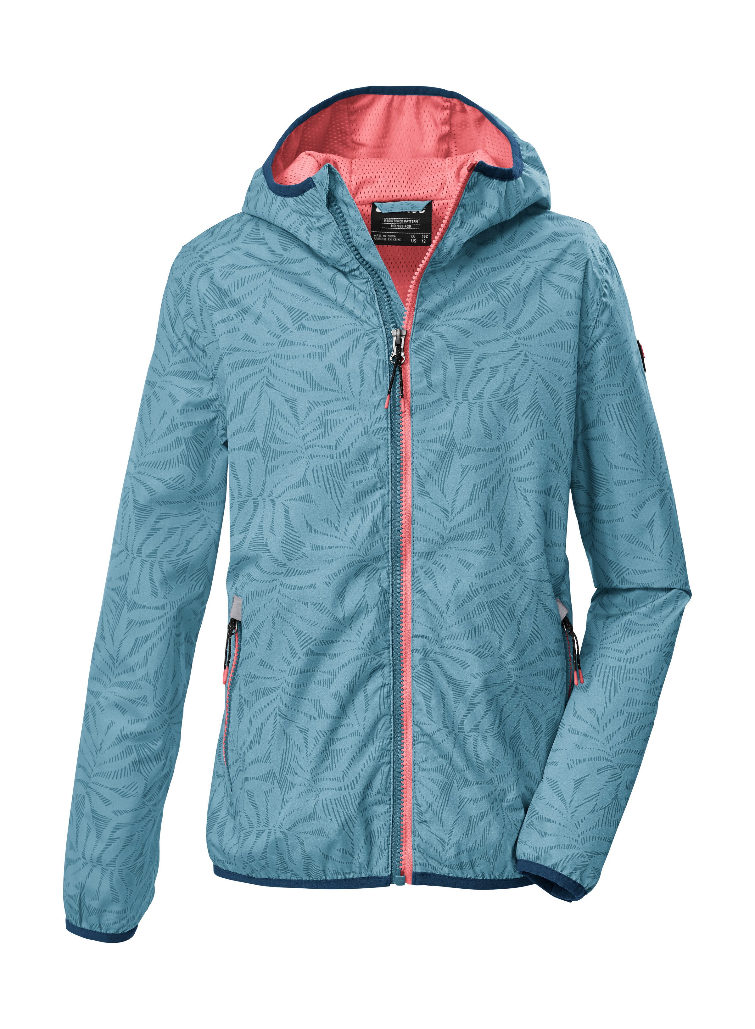 Killtec Funktionsjacke KOS 163 GRLS JCKT Leichte, wasserdichte Mädchenjacke mit reflektierenden Elementen