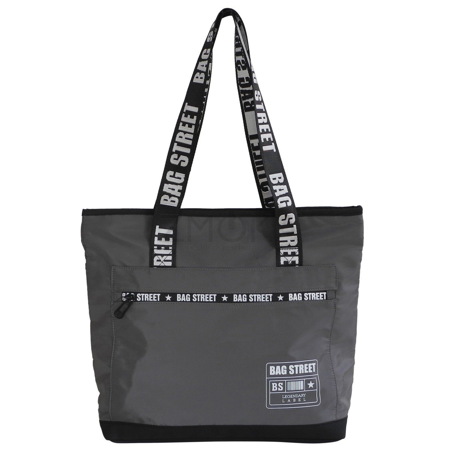 BAG STREET Handtasche Bag Street - leichter Damen Shopper Schultertasche Handtasche Auswahl Grau