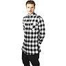 TB1001 blk/wht Side-Zip Long Checked