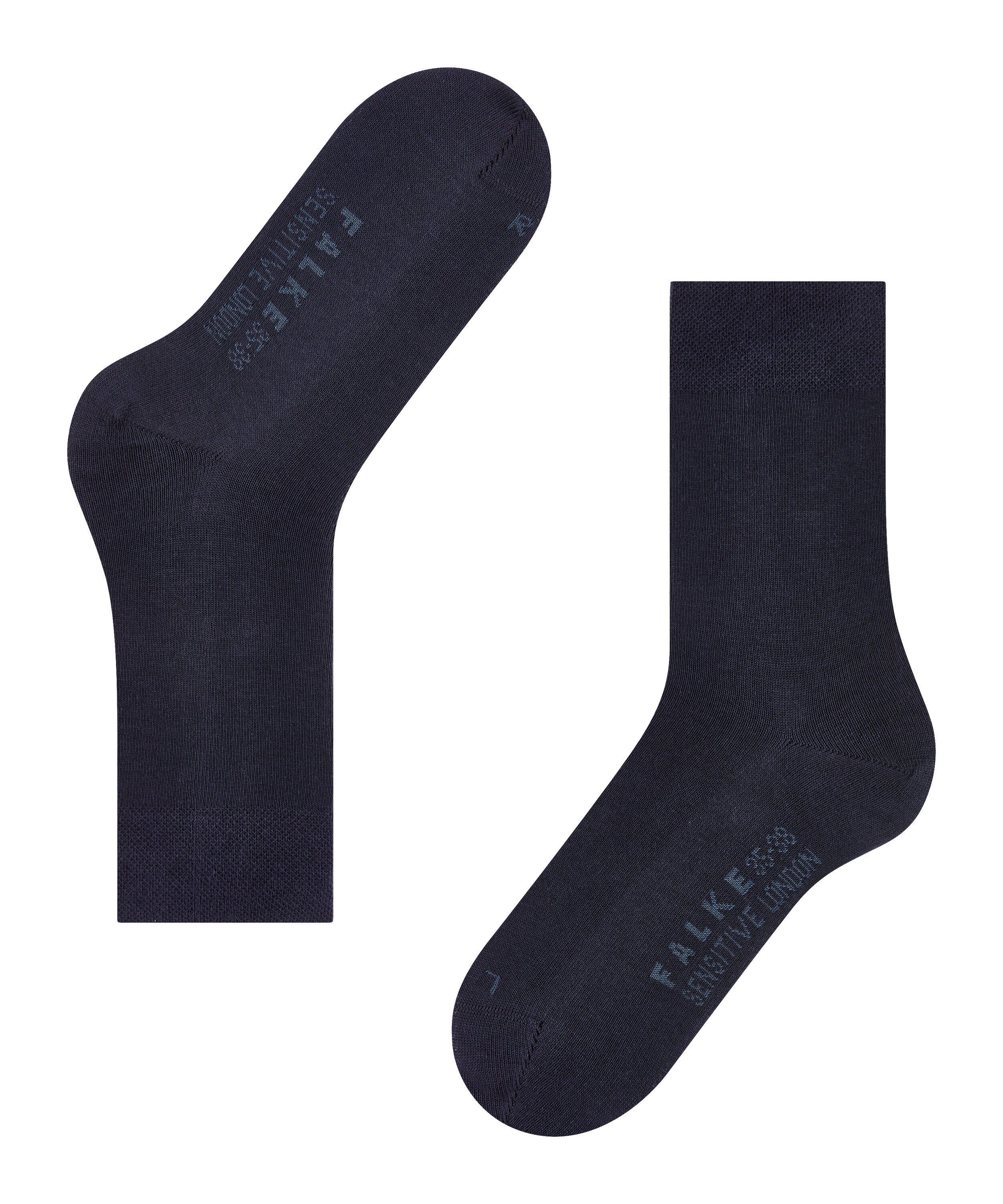 (6370) navy (1-Paar) London FALKE Socken dark Sensitive