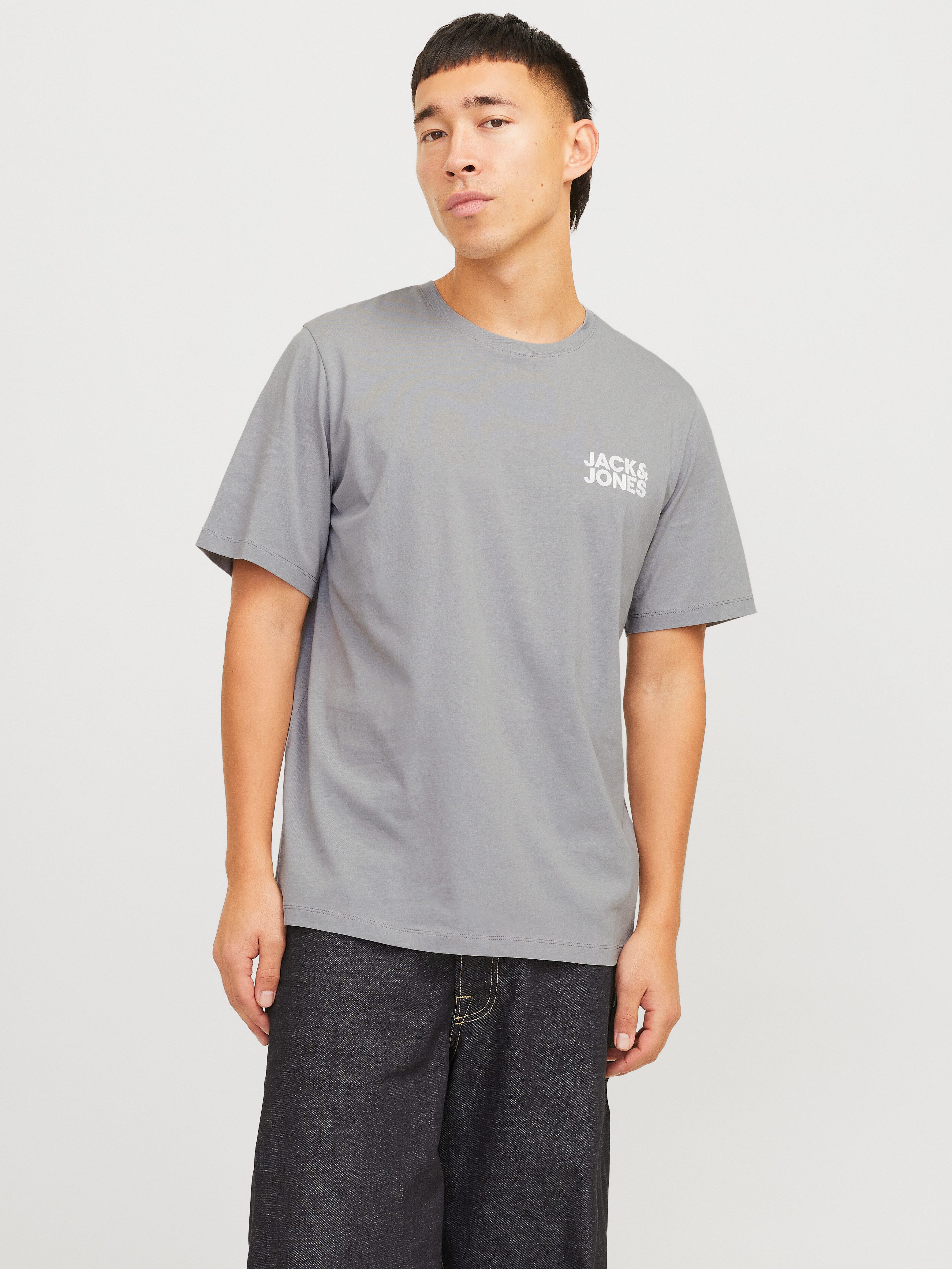Jack & Jones Rundhalsshirt JJECORP mit Logo-Print und klassischem Rundhals günstig online kaufen