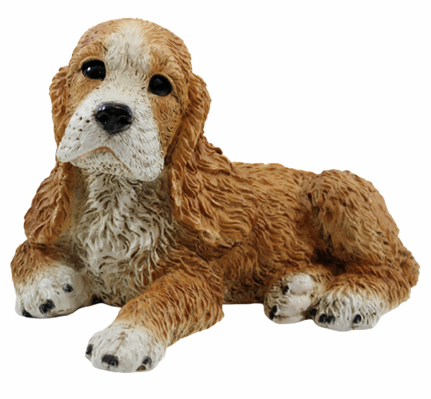 Castagna Tierfigur Dekofigur Hund Cocker Spaniel Welpe Hundefigur liegend Kollektion Castagna aus Resin H 16 cm