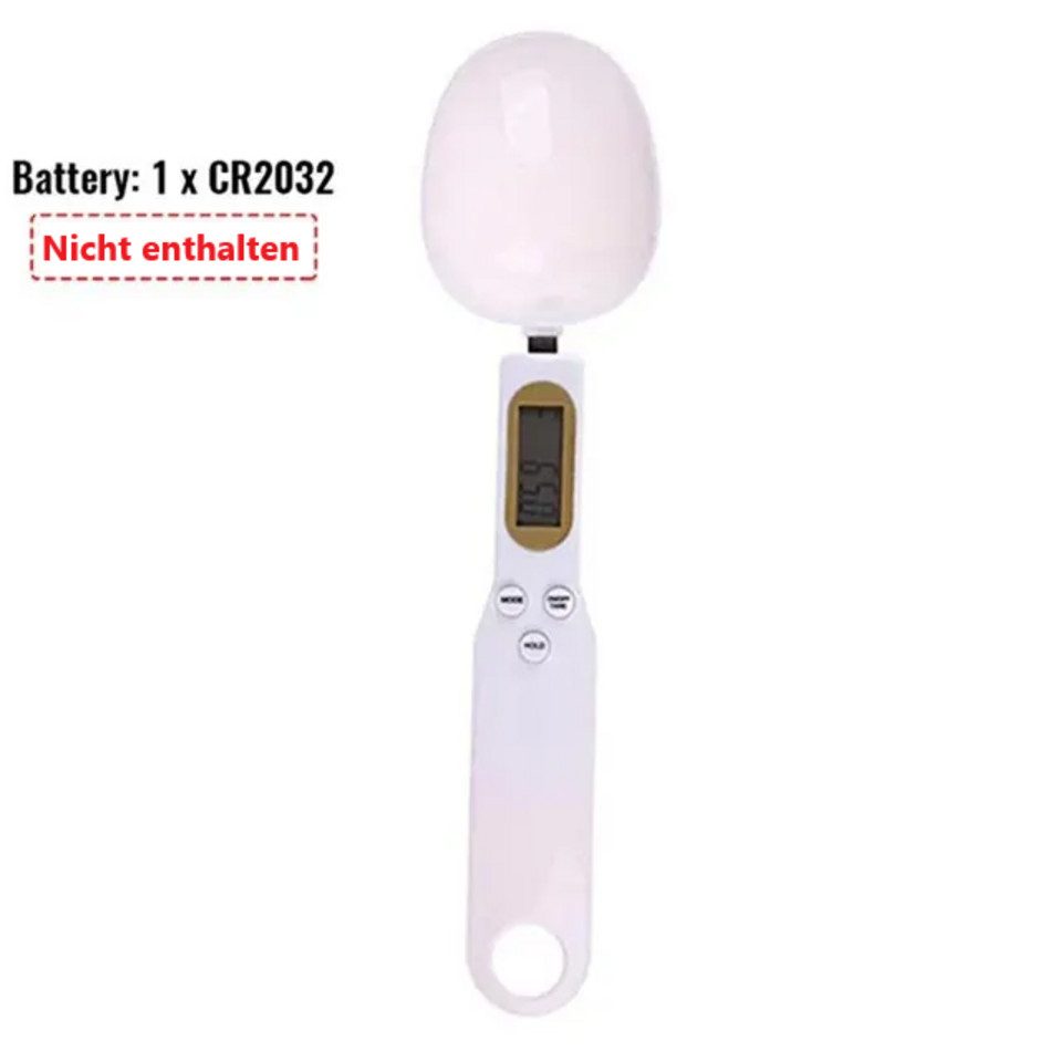 Montegoni Löffelwaage Digitale Löffelwaage mit LCD Anzeige, (Präzise Küchenwaage zum Abmessen von Zutaten), 0,1g Genauigkeit, multifunktional, leicht zu bedienen