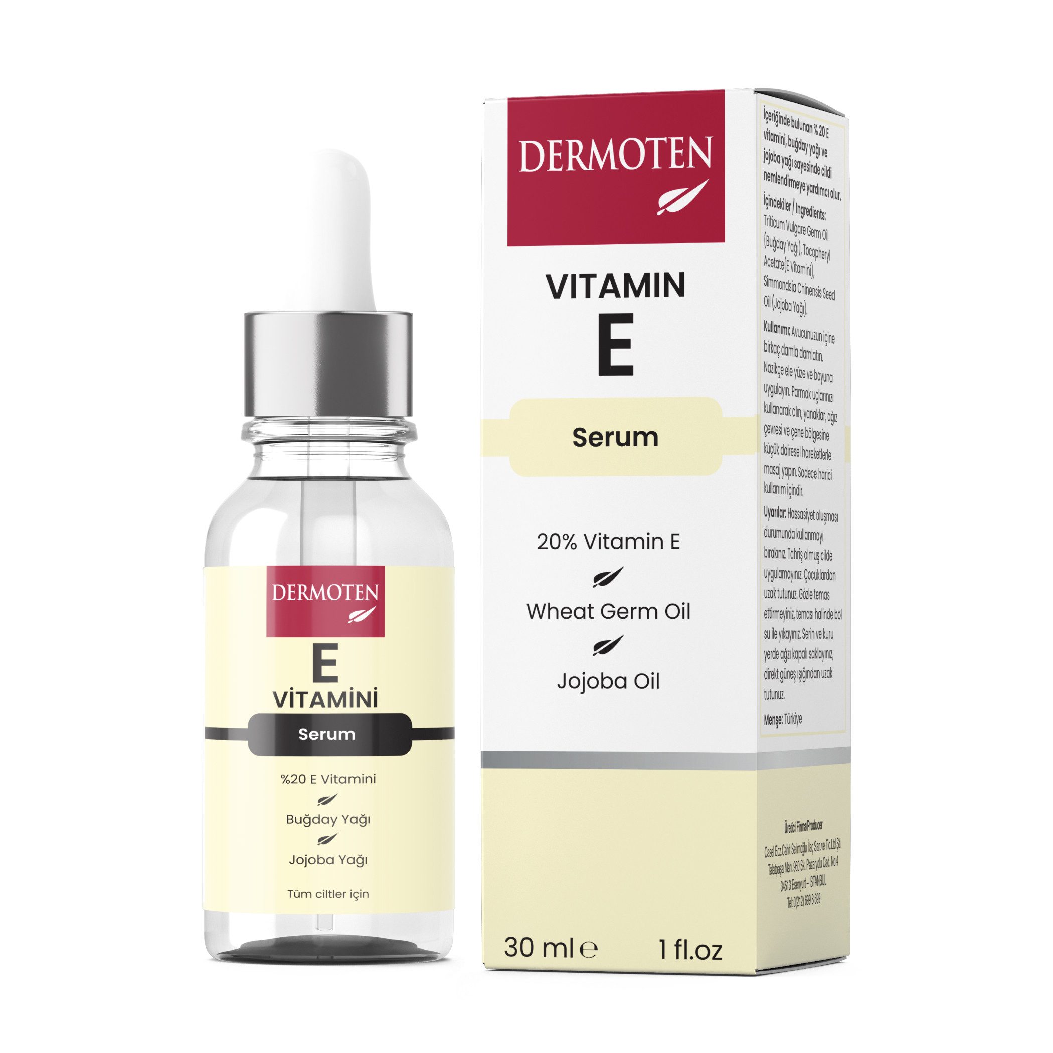 Augenserum DERMOTEN Anti-Aging Eye Contour Care Serum, Moisturising, 30ml
