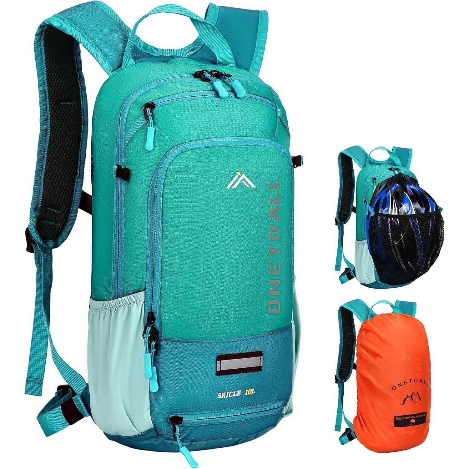 Fahrradrucksack Fahrradrucksack 10L wasserdicht Helmnetz MTB Skirucksack Türkis