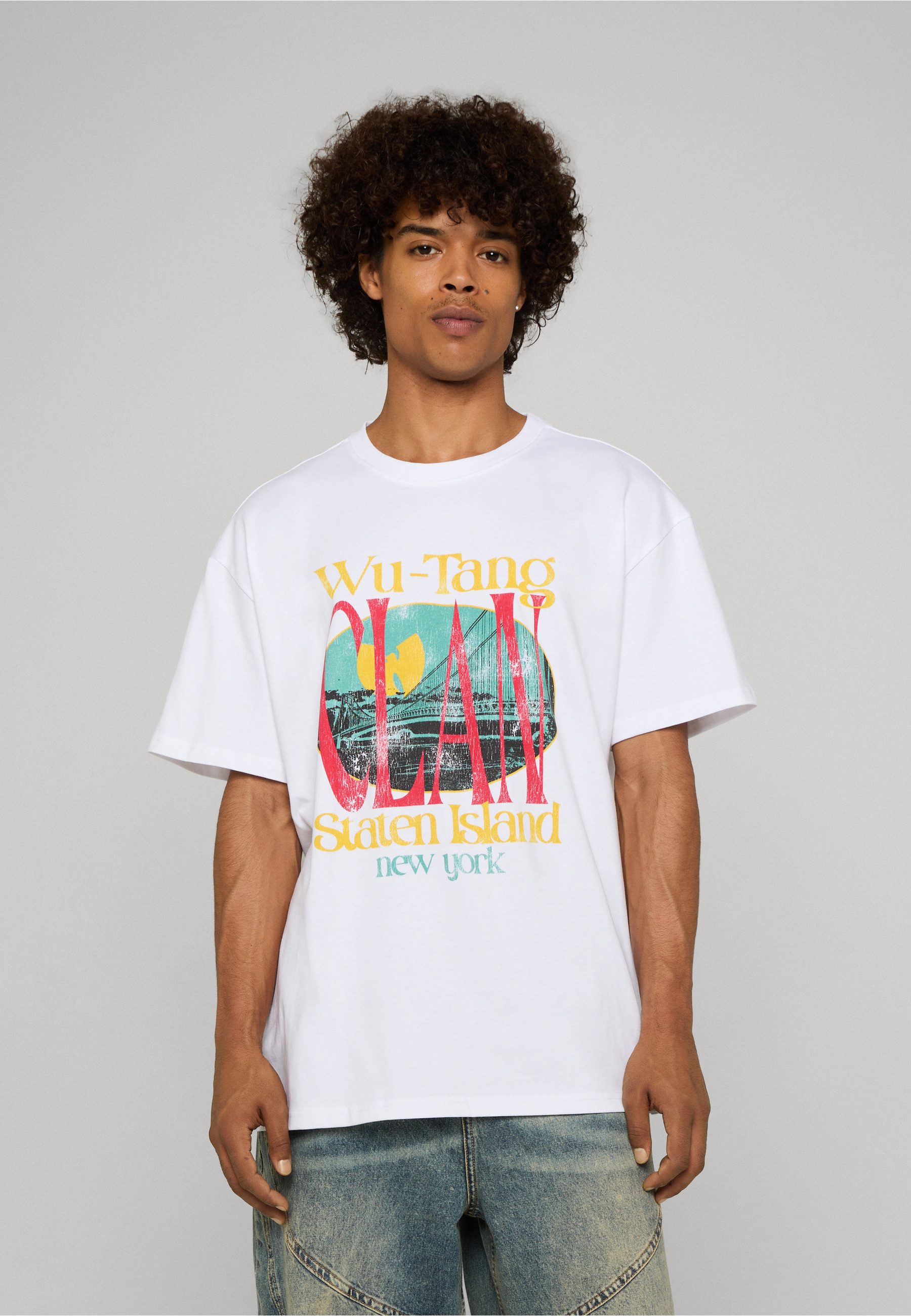 Upscale by Mister Tee Kurzarmshirt Upscale by Mister Tee Herren Wu Tang Staten Island Oversize Tee (1-tlg) – Bild 3 von 4