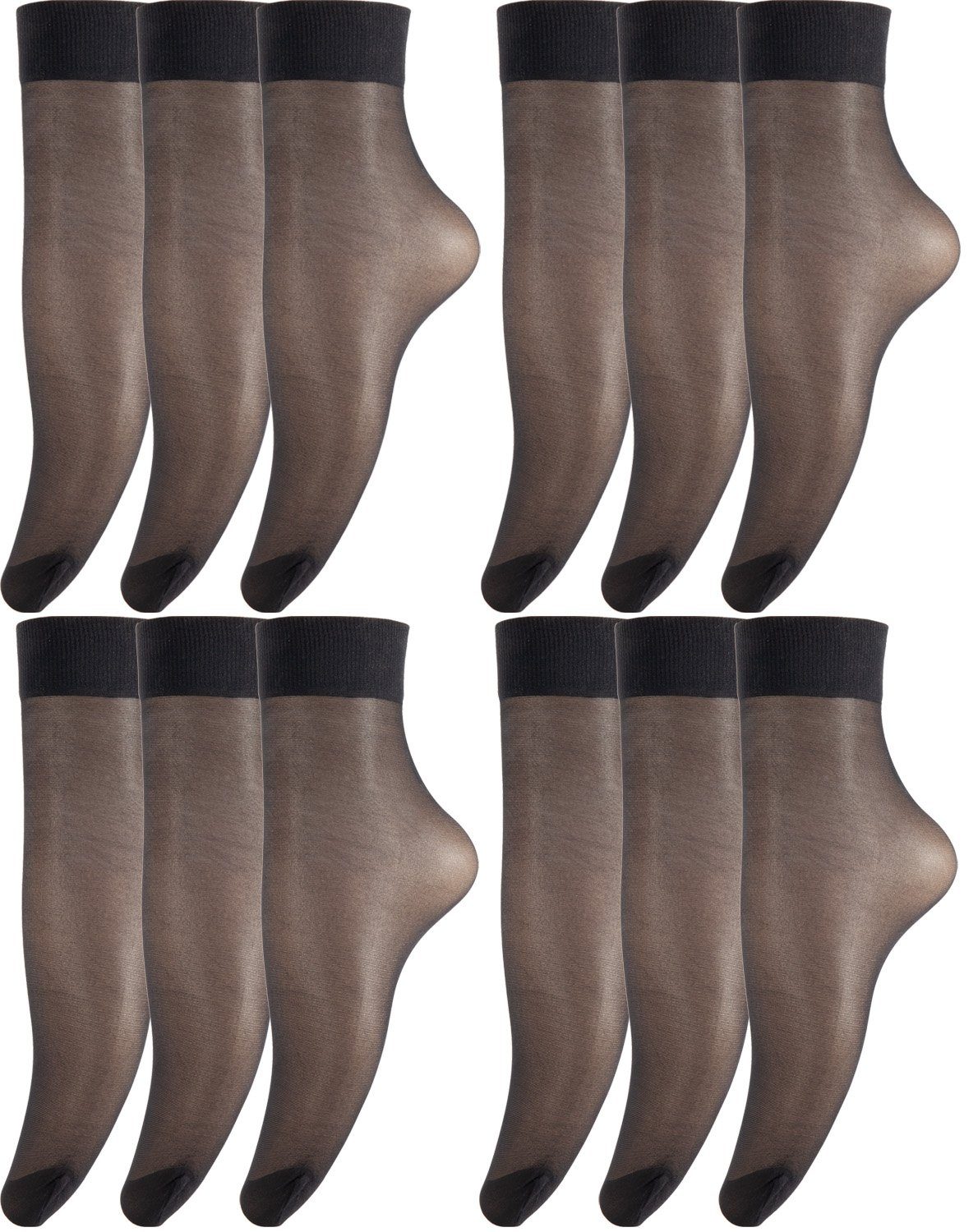 Feinsöckchen Feinsocken Nylon Socken feinstrumpfsöckchen Großpackung