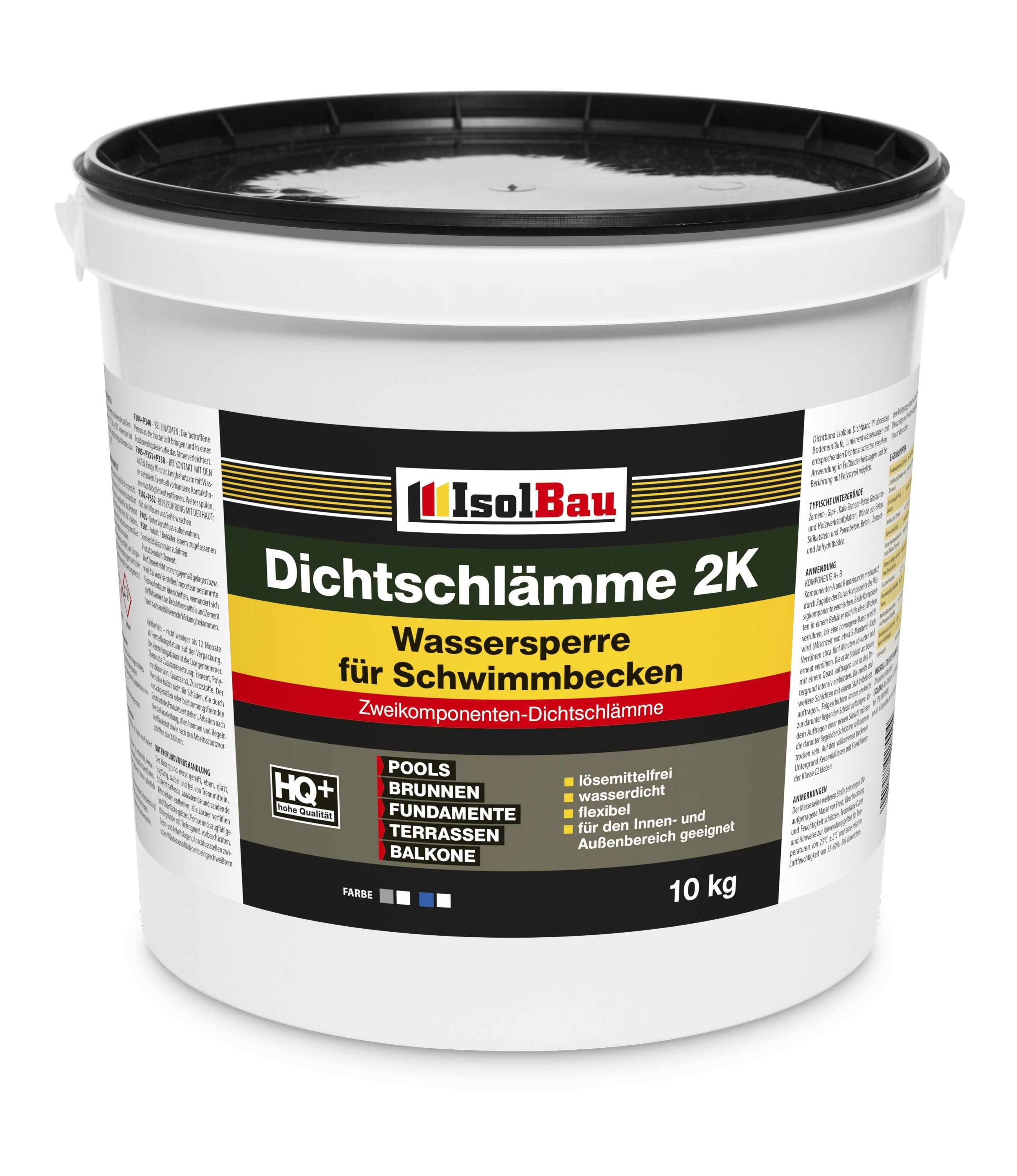 None Spachtelmasse Dichtschlämme 10kg Schwimmbäder Streifenfundament Gartenteiche Balkon, Schwimmbäder, Gartenteiche, Brunnen, Keller, Terrassen und Balkone