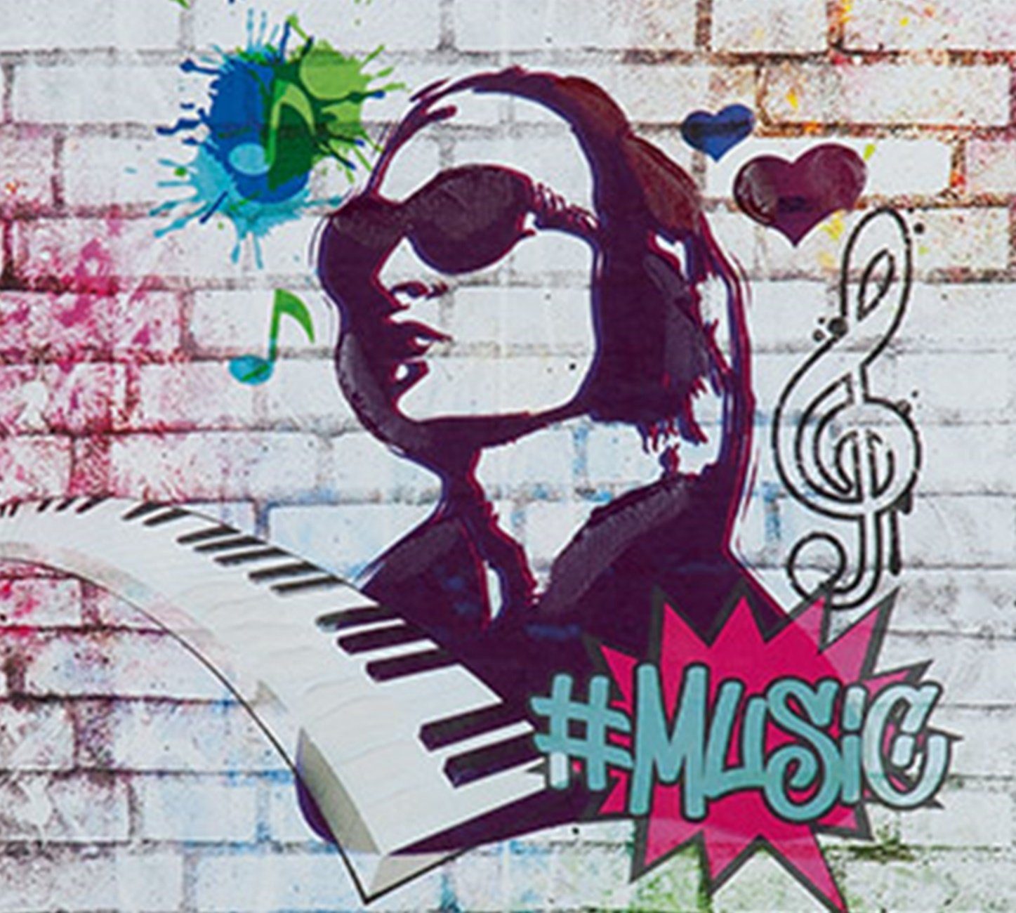 Musik Wanddekoobjekt Musiker Art 30x30cm Street dekojohnson Leinwandbild