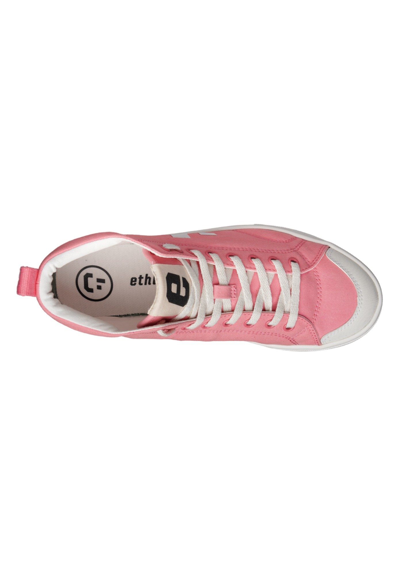 ETHLETIC Active Hi Cut Sneaker Produkt White - Pink Strawberry Fairtrade Just