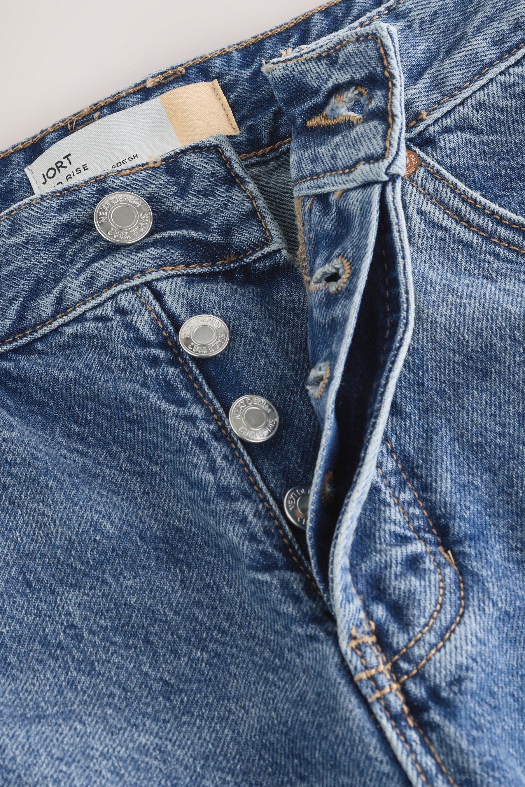 Next Jeansshorts Denim-Jorts-Shorts, Kurzgröße (1-tlg)