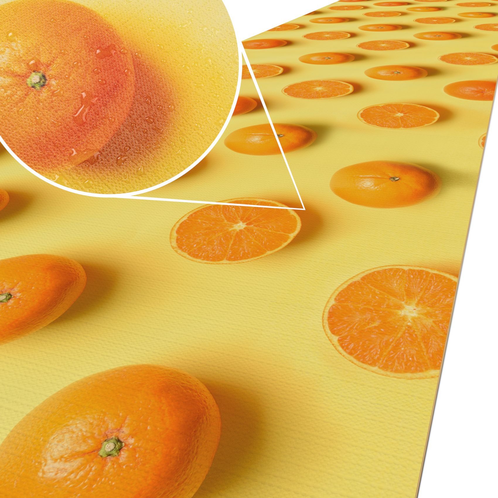 ANRO Küchenläufer ATLANTA Läufer Flurläufer Teppichläufer, Eckig, Bodenläufer 100x48cm Orangen Orange pflegeleicht