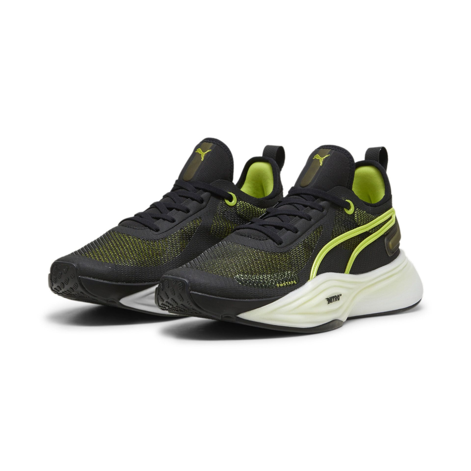 PUMA PWR Nitro Squared schwarz/lime Herren Fitnessschuh
