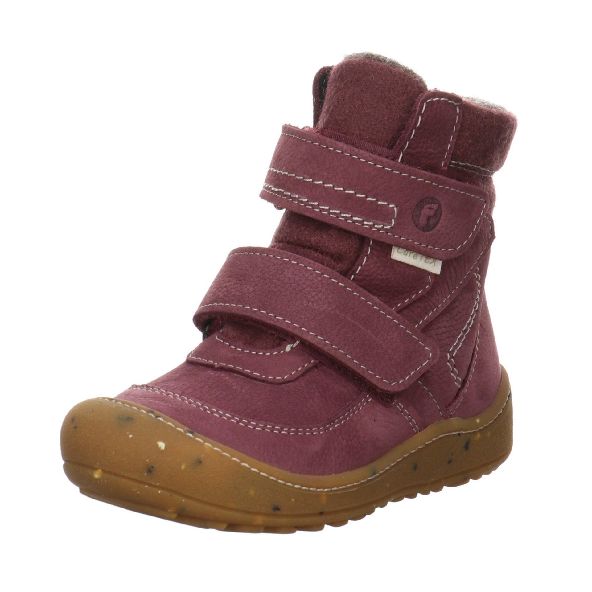 Ricosta Wood Tex Boots Leder-/Textilkombination uni Winterboots Leder-/Textilkombination pflaume