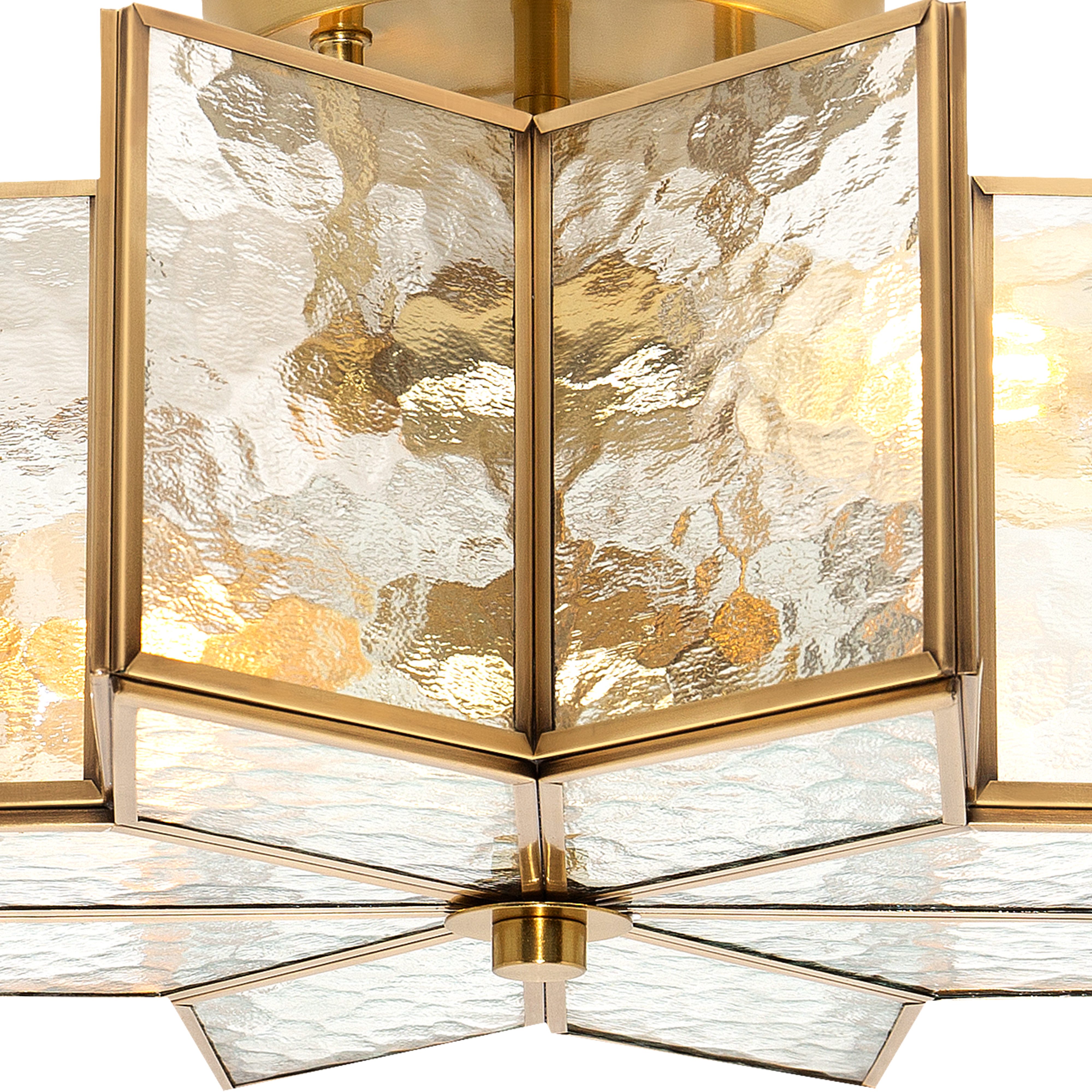 MLT&RIDDLE Deckenleuchte 2-Licht 41cm Einzigartige Sternförmige (8-Eck) Hal günstig online kaufen