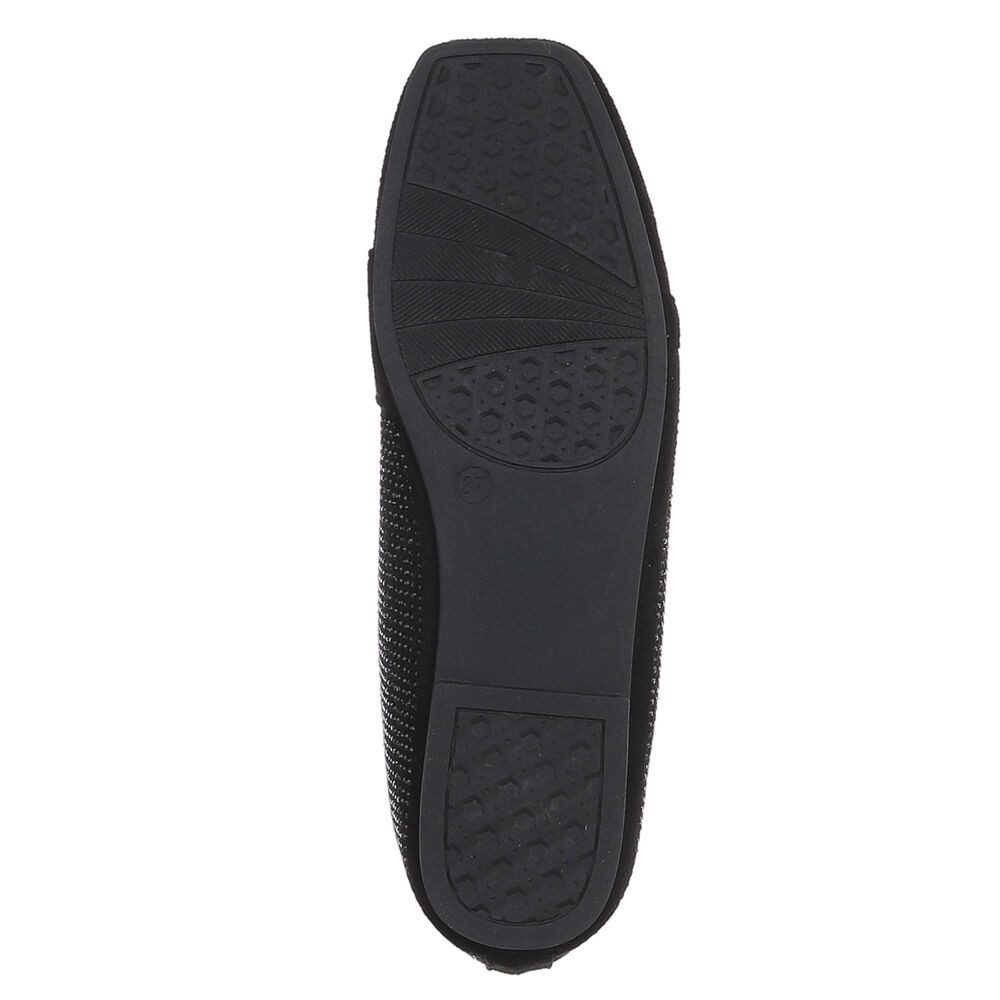 Ital-Design Elegante Loafers mit Schnalle für Damen - Bequem und stilvoll Slipper (91261603) Blockabsatz Mokassins in Schwarz