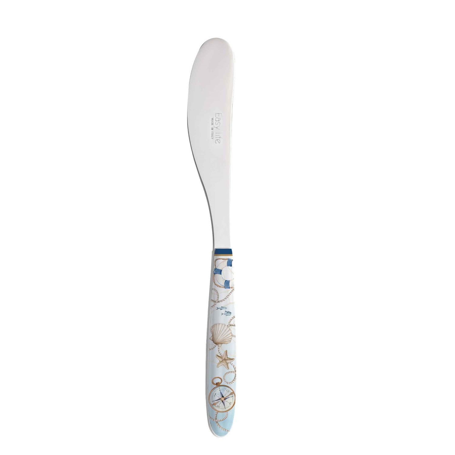 EasyLife Buttermesser Blue Lighthouse Spülmaschinengeeignet, Mehrfarbig, Leuchtturm, H: cm