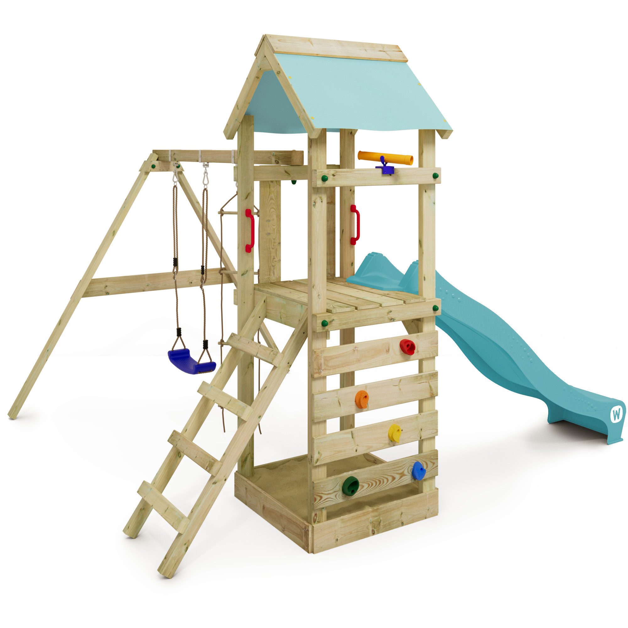 Wickey Spielturm FreeFlyer – Klettergerüst mit günstig online kaufen